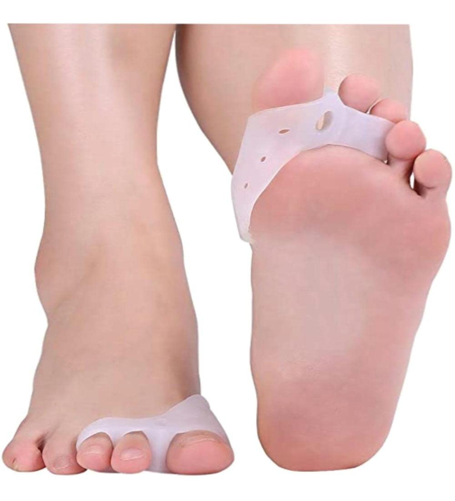 Foot Care Kit: Toe Separators, Gel Sleeves, Alignment Socks & Straightener for Hammer Toes, Bunions & Overlapping Toes - Buy Online on GoSupps.com