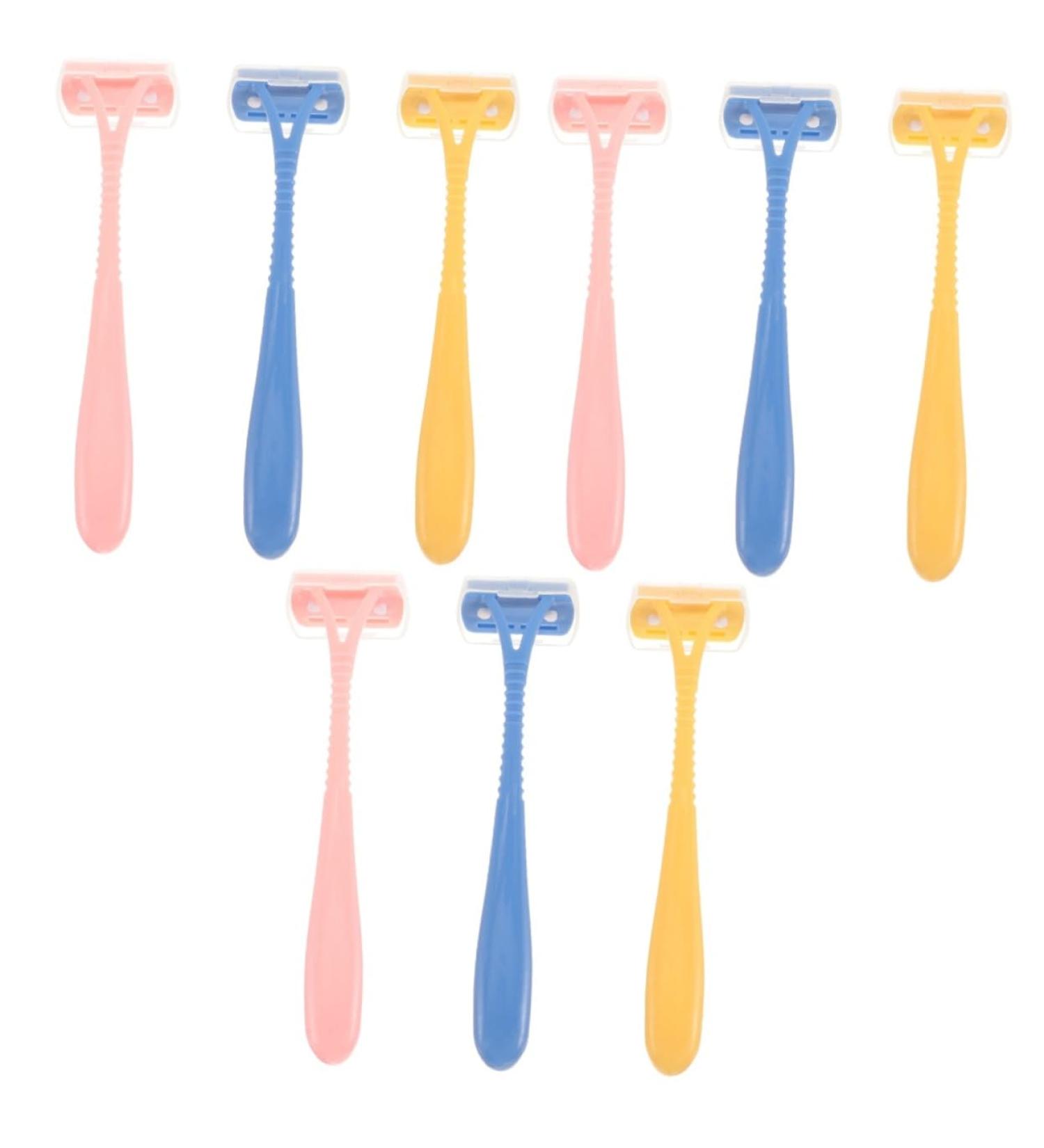 minkissy 9Pcs Manual Hair Removal Knife Hair Removal For Women Hair Trimmer For Bikini Line Leg Hair Razor Manual Shaver For Body Shaper Travel Disposable Abs - Buy Online on GoSupps.com