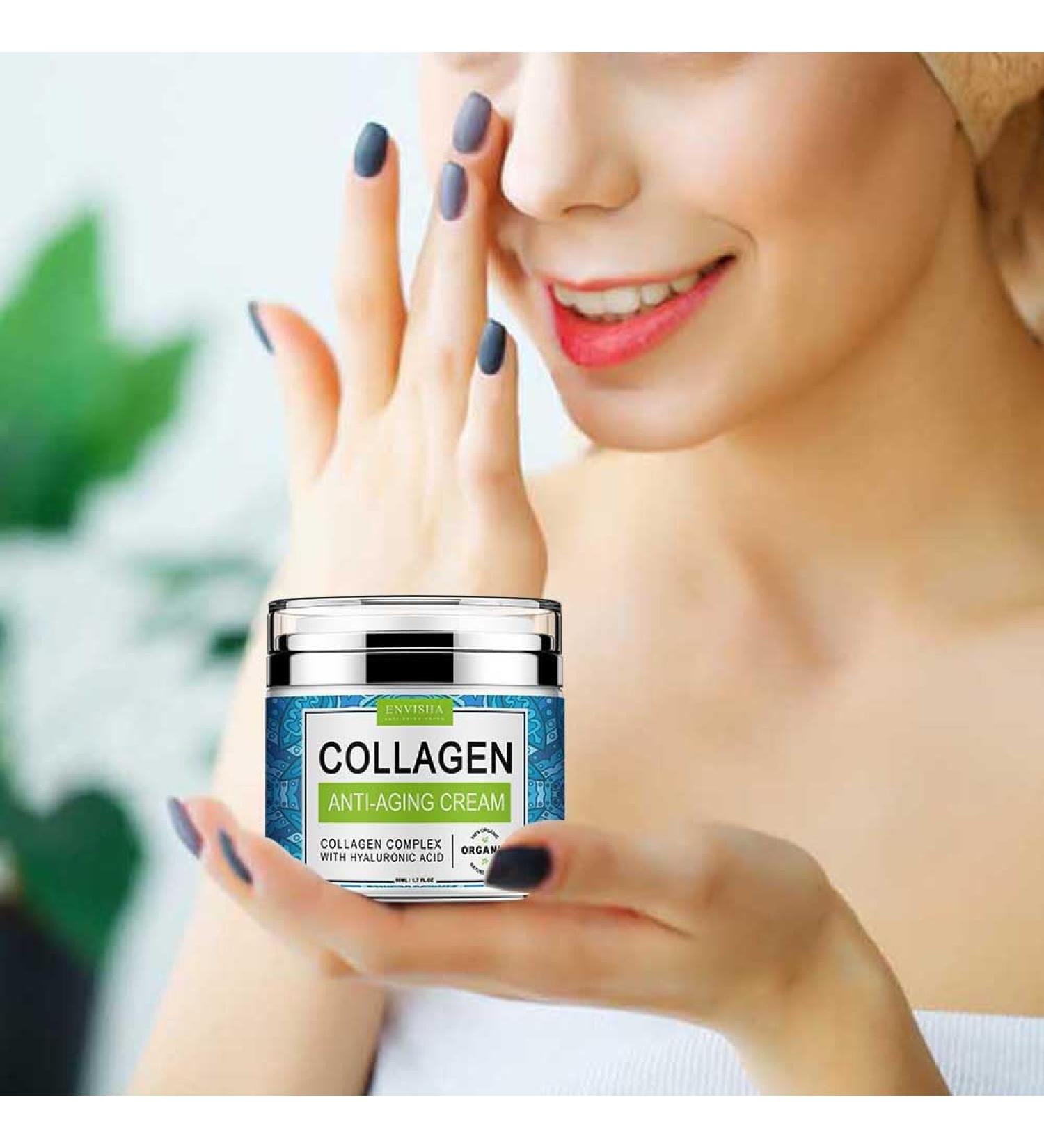 Retinol Facial Cream - Top Anti-Aging Moisturizer with Collagen & Hyaluronic Acid for Men & Women - Hydrating Cream for All Skin Types - Buy Online on GoSupps.com