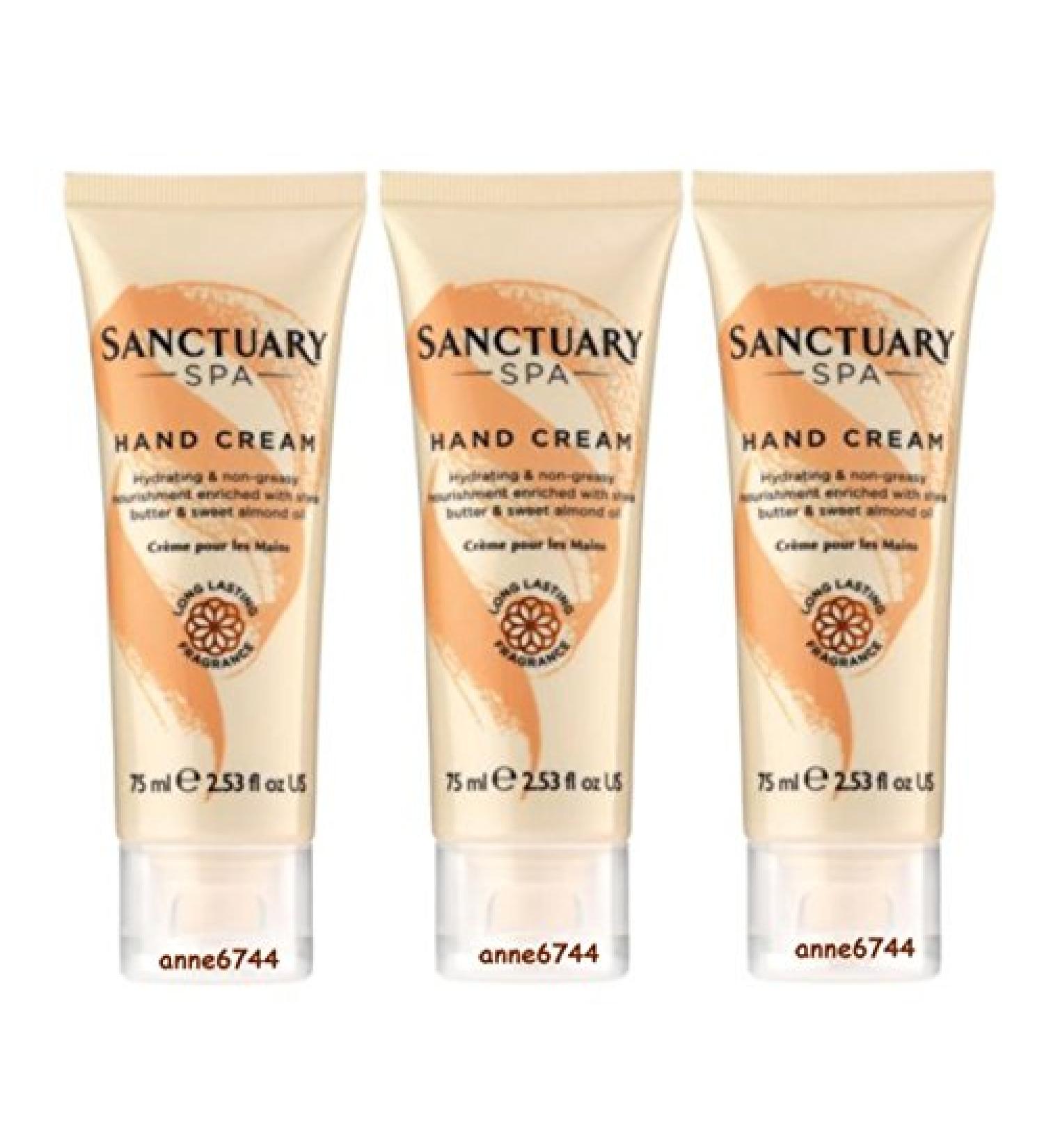 Sanctuary Spa Hand Cream 3 x 75 ml. 75 ml (pack of 3)