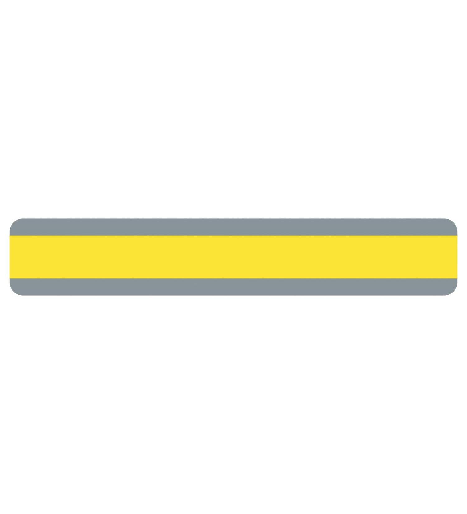 Double Wide Sentence Strip Reading Guide 1-1/4" x 7-1/4" Yellow Pack of 24