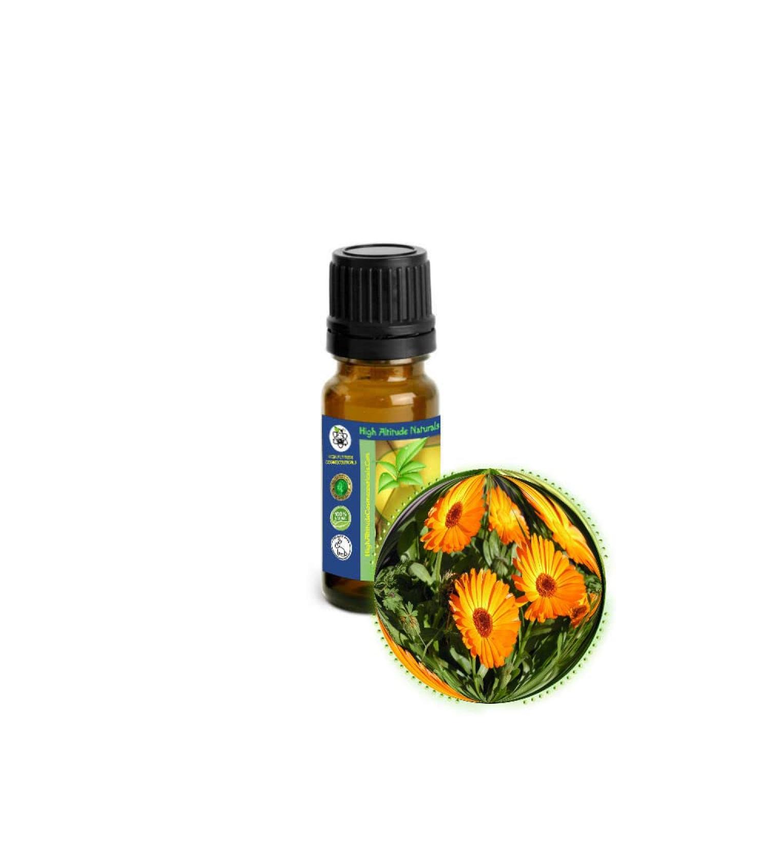 10ml (1/3oz) Calendula Essential Oil (Marigold Calendula Officinalis) - 100% Pure Undiluted Uncut All-Natural - Buy Online on GoSupps.com