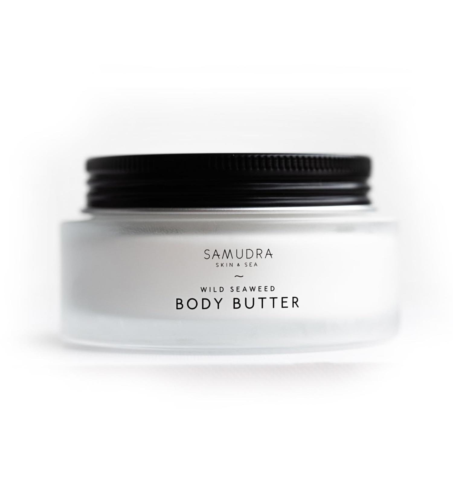 Samudra Skin & Sea Plant Based Body Butter Ultra Moisturizing Locks in Moisture All Skin Types Wild Seaweed Shea Butter Aloe Enhanced 3.4 oz