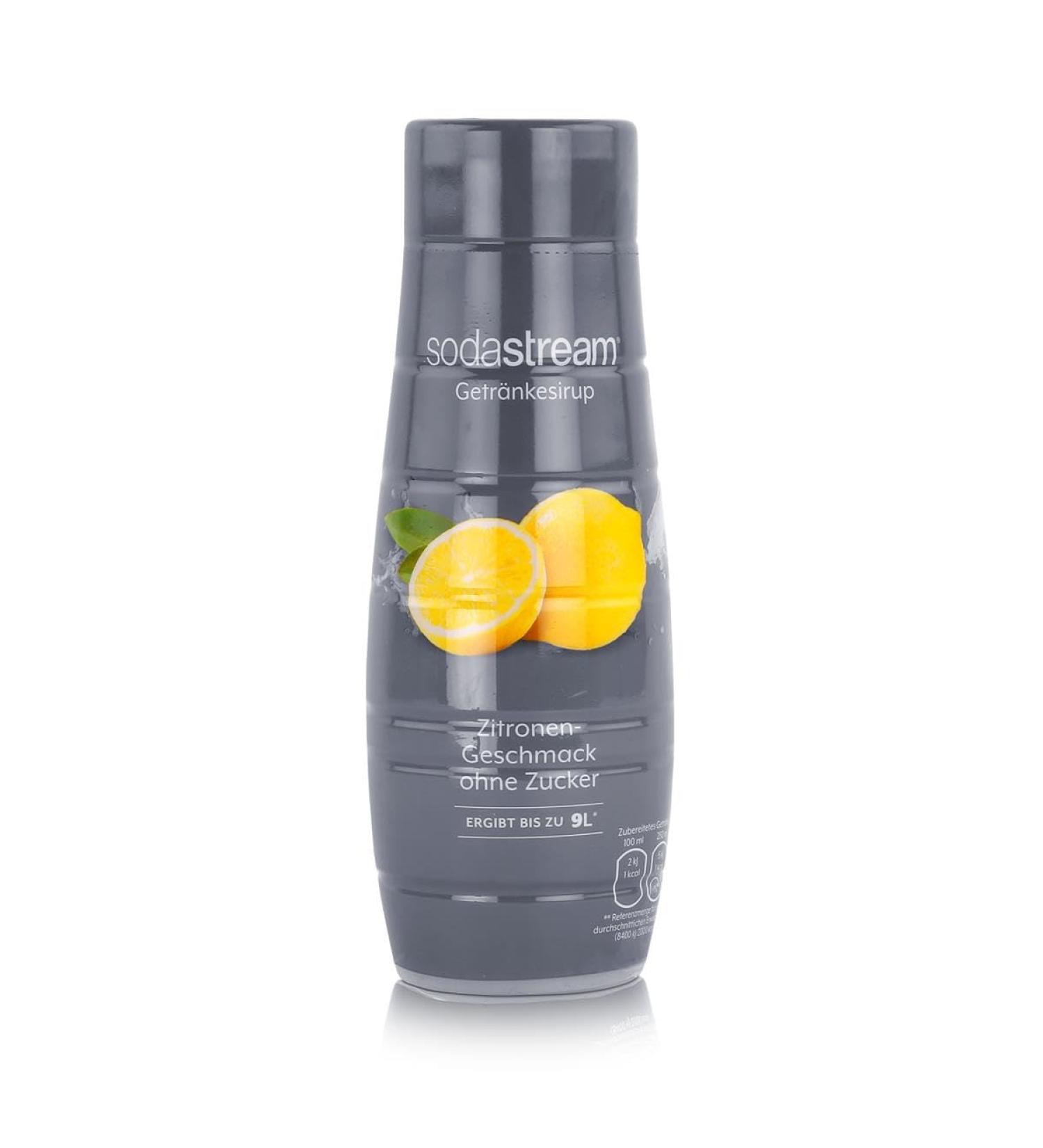 Buy SodaStream Lemon Syrup (No Sugar) - Makes 9 Liters in Seconds | Fresh 440ml Beverage Solution - Buy Online on GoSupps.com