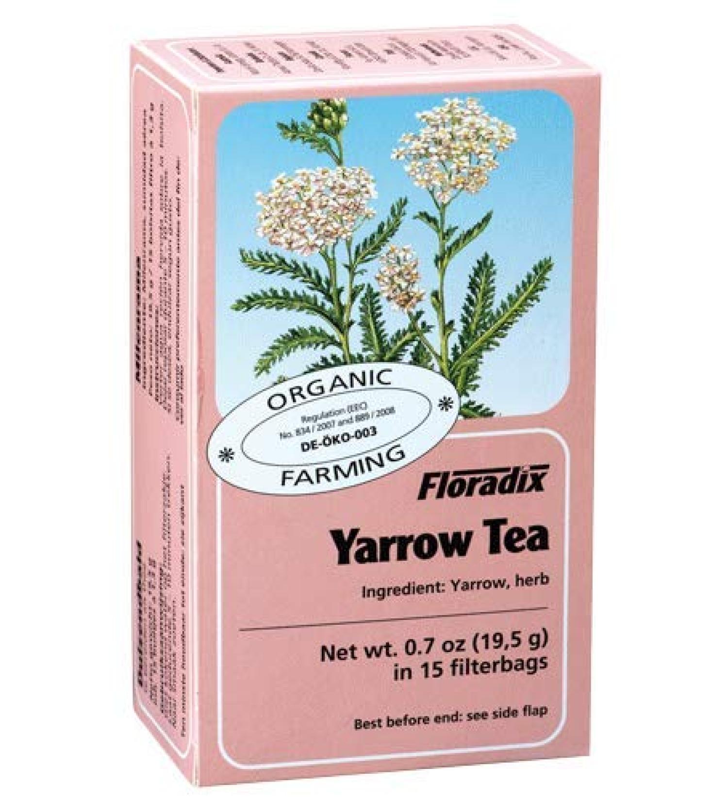 Floradix Floradix Yarrow Pack of 8 Organic Tea Bags (15 bags total)