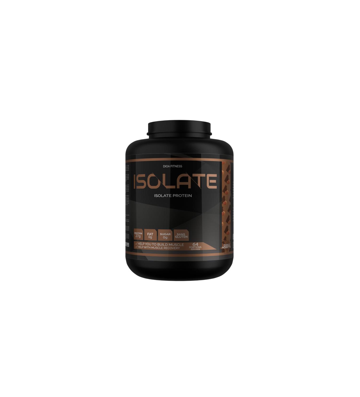 DIOA Fitness - Isolate 2kg - Whey Protein Isolate 64 Servings (Choco Hazlenut) - Buy Online on GoSupps.com