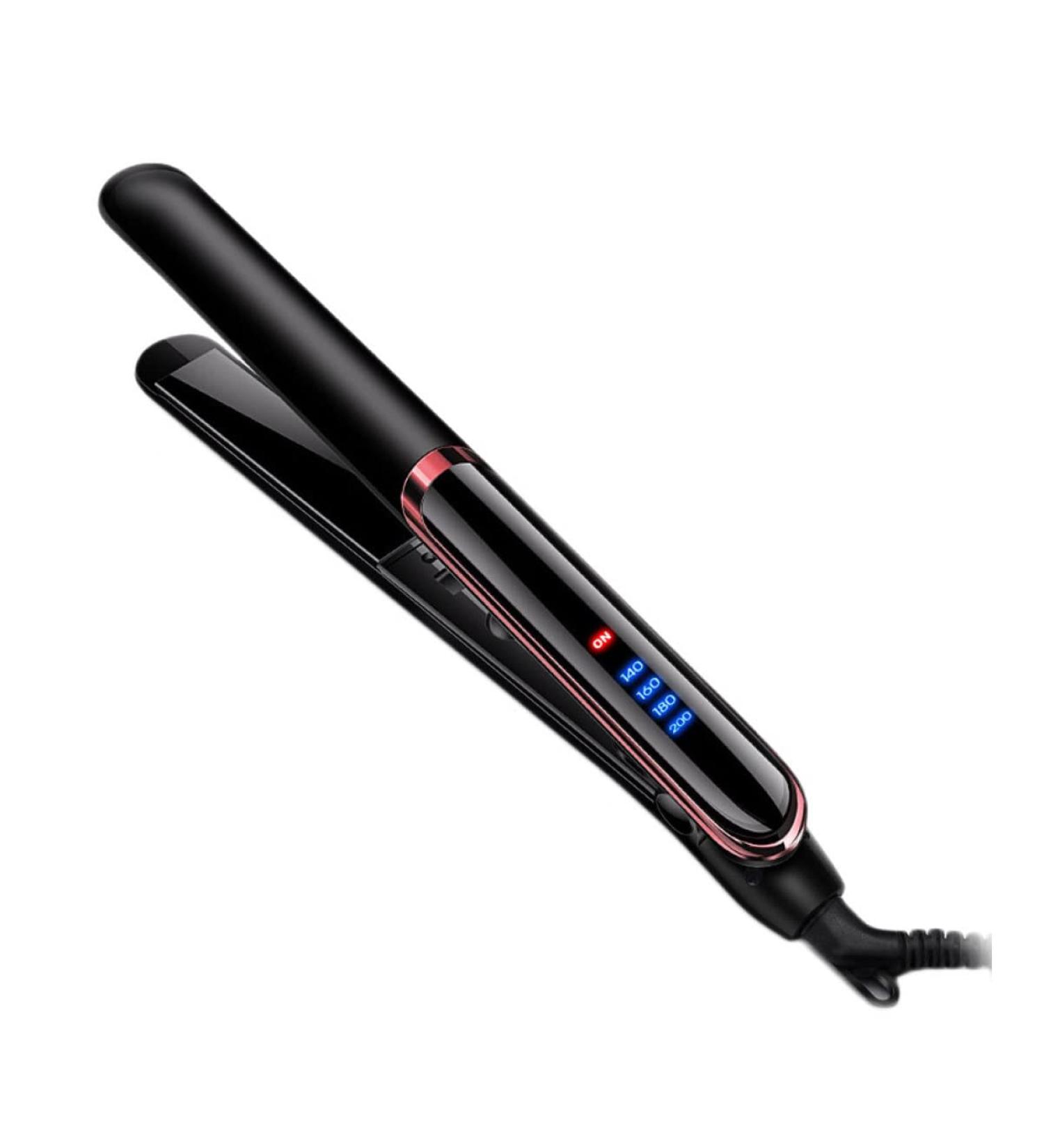 Buy 1pc Ceramic Hair Straightener & Curler Tool - US Plug Black - International Shipping Available - Buy Online on GoSupps.com