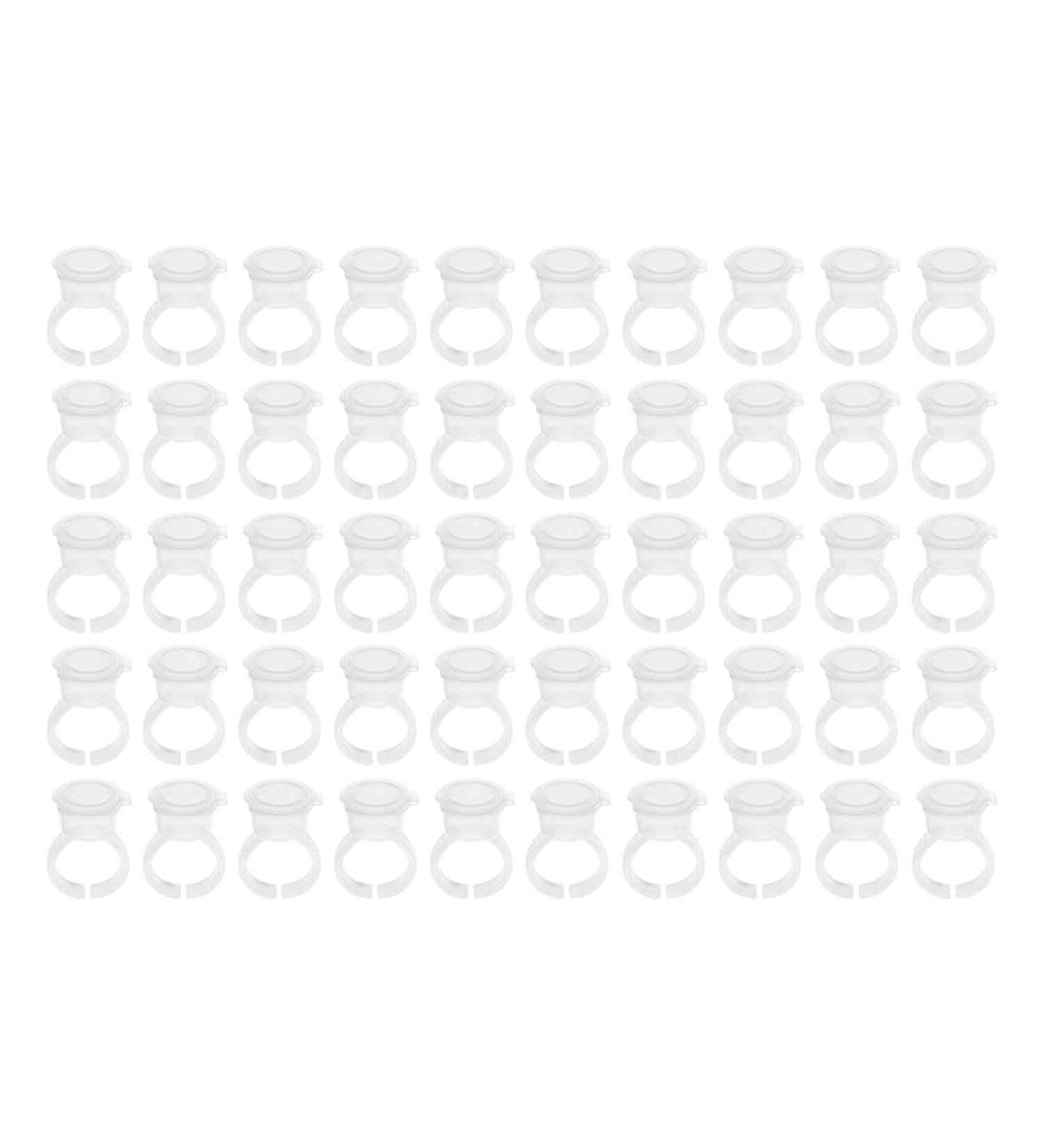  Hztyyier Practical 100pcs Transparent Ink Pigment Coil Trip Ringing Caps with Lid - Buy Online on GoSupps.com