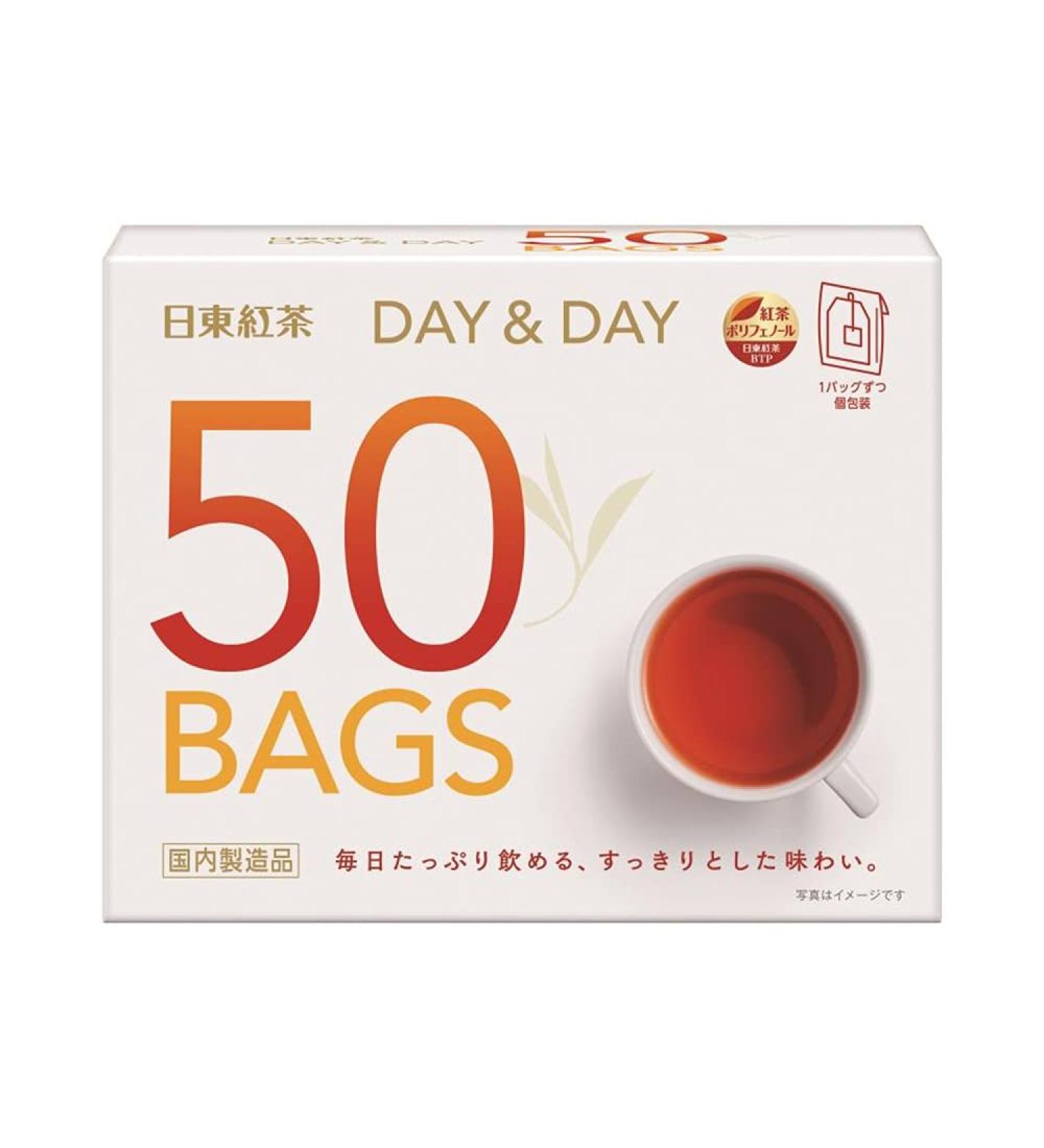 Nitto tea DAY & DAY Tea 50 bags input - Buy Online on GoSupps.com