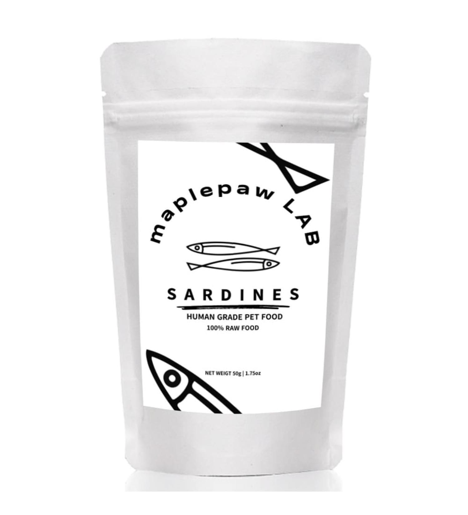 maplepaw Treats Dried Sardines for Dogs and Cats 100% RAW Training Treats with Omega 3 and Calcium for Brain Heart Skin and Coat Health - Buy Online on GoSupps.com