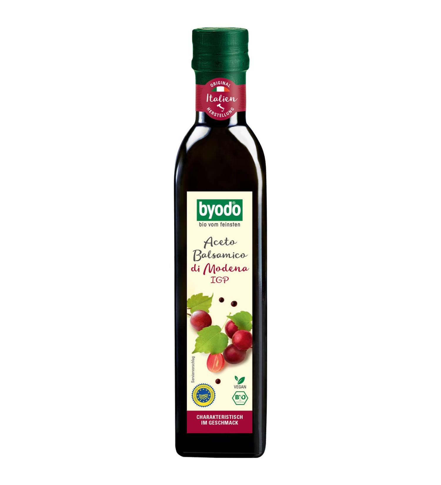 Byodo Organic Balsamic Vinegar 6% Acidity 0.5 L - Pack of 2 - Buy Online on GoSupps.com