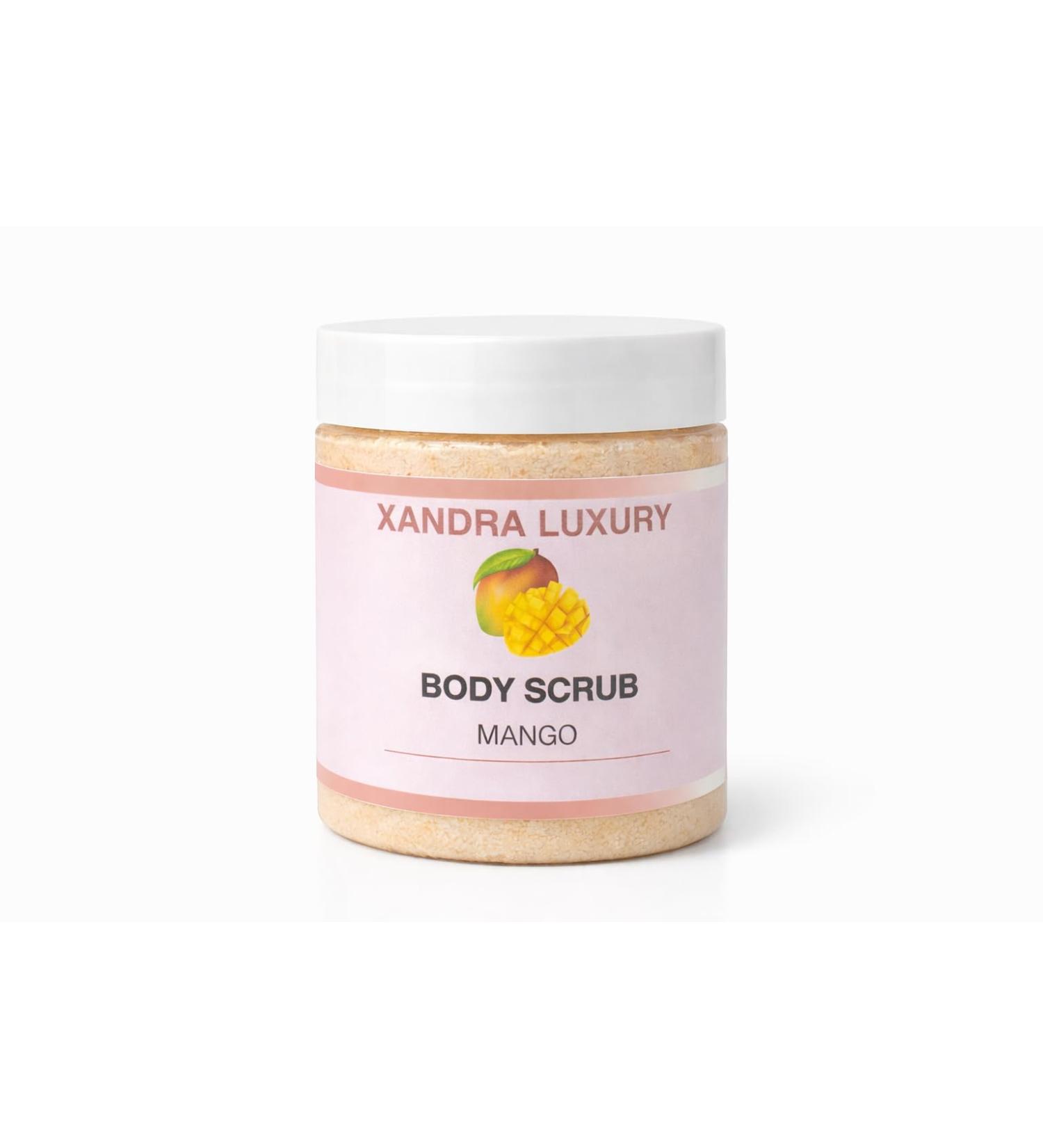 Mango Body Scrub Exfoliating Sugar Scrub Moisturizing Body Polish Handmade Skincare 8 oz - Buy Online on GoSupps.com