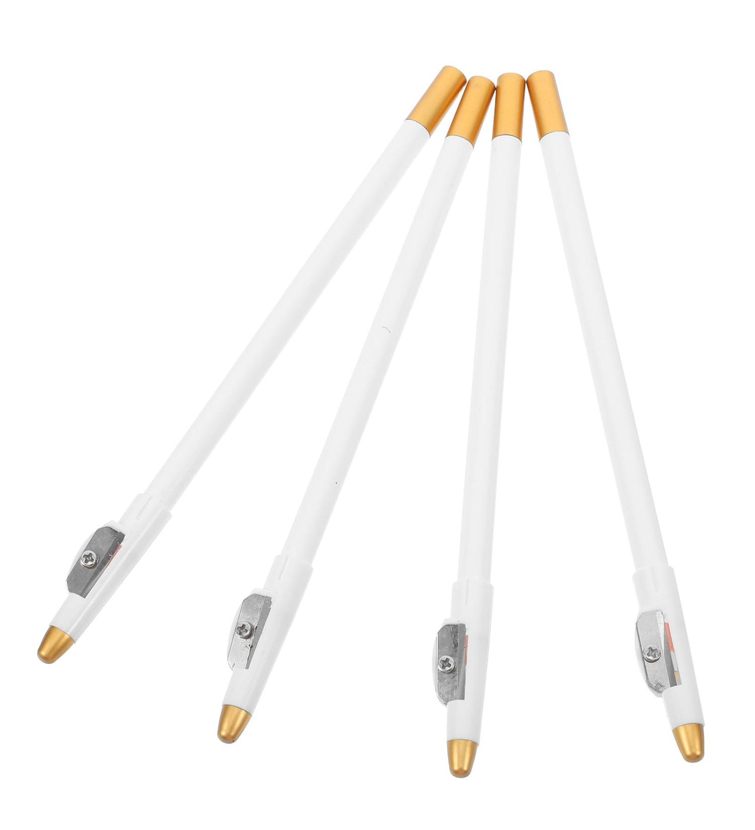 Alipis Lot de 4 Set de Crayons Sourcils Waterproof Taille-sourcils Blanc Multifonctionnel pour Hommes Maquillage Yeux Barbe et Moustache avec Taille-crayon Int gr Usage Quotidien - Buy Online on GoSupps.com