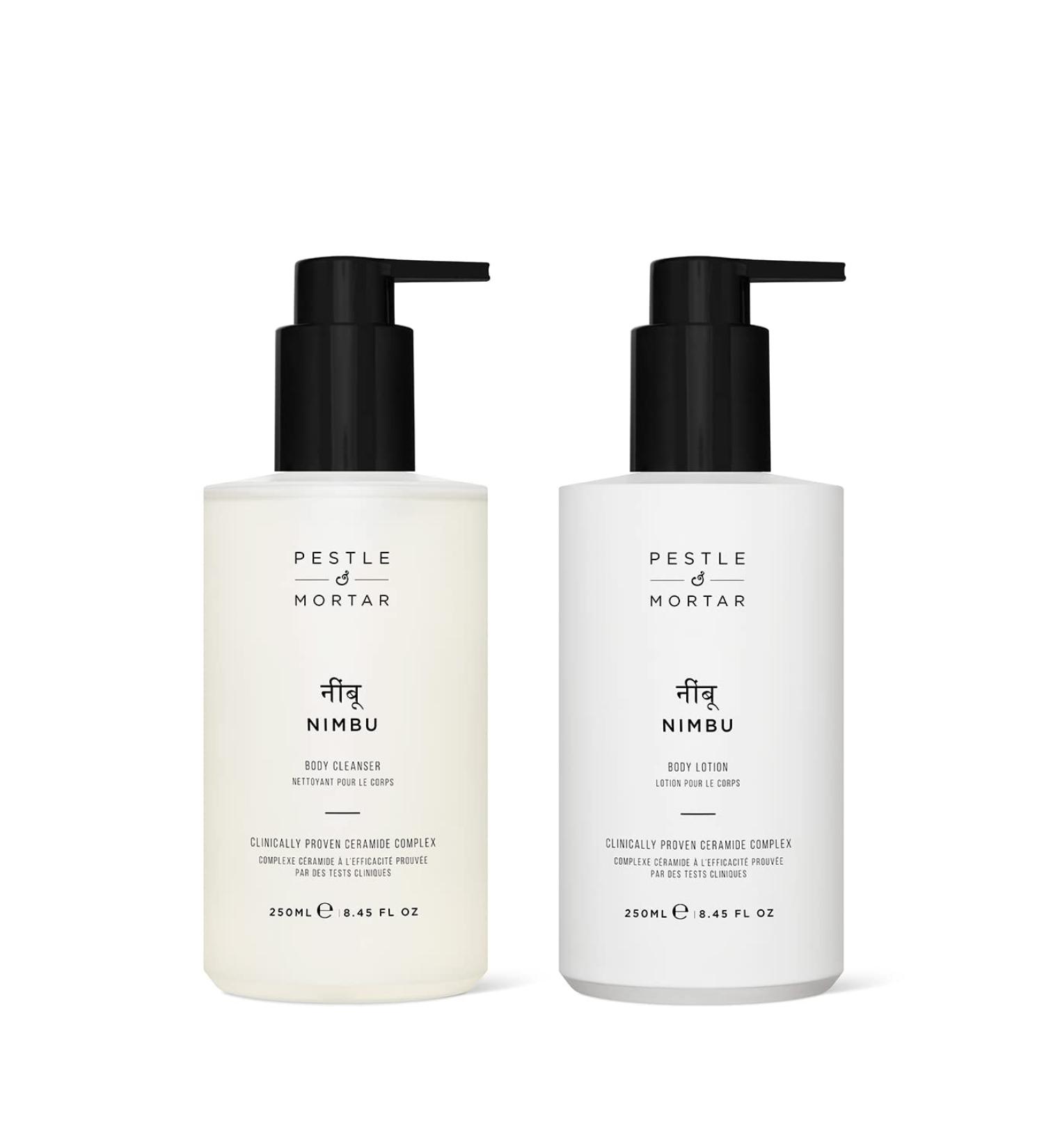 Buy Pestle & Mortar Nimbu Body Ritual Gift Set | Nourishing Bodycare for Men & Women | Body Lotion & Wash Set - Buy Online on GoSupps.com