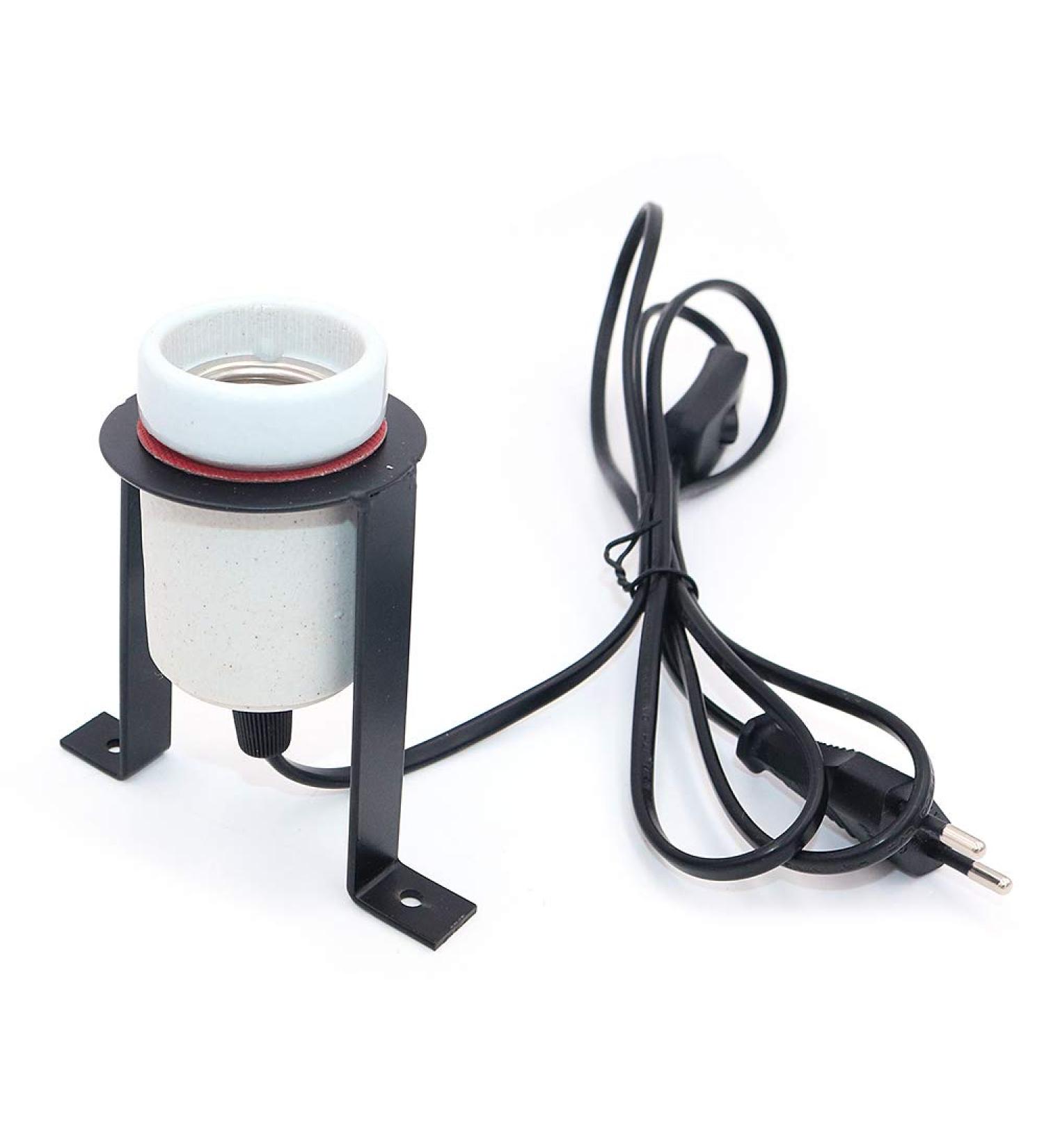 POFET Reptile Ceramic Heat Lamp Holder - Pet Heater Bracket for E27 Bulb (EU Plug) - Enhance Your Pet's Habitat - Buy Online on GoSupps.com