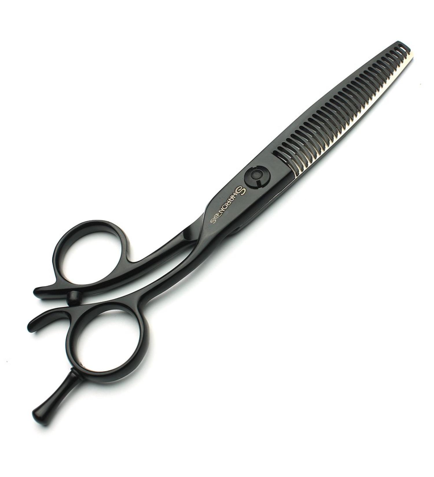 6" black hair cutting scissors kits clipper japanese hairdressing scissors(6-inch Thin Scissors-C)