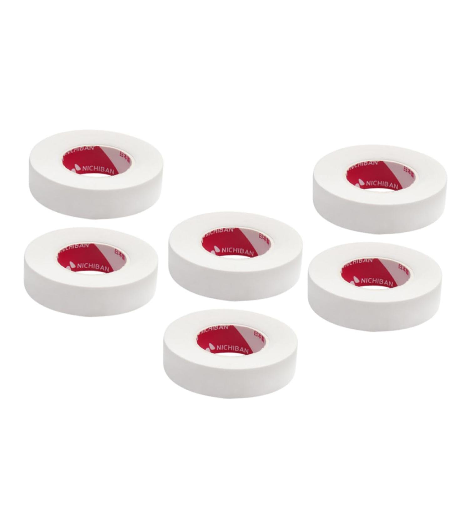 POPETPOP 6rolls Eyelash Tape Eyelashes Grafting Tape Lash Extensions Tape Lash Extension Tapes Fabric Tape False Under Eye Tapes Polyolefin Film Elasticity White Extension Band 5x1.2cm White - Buy Online on GoSupps.com