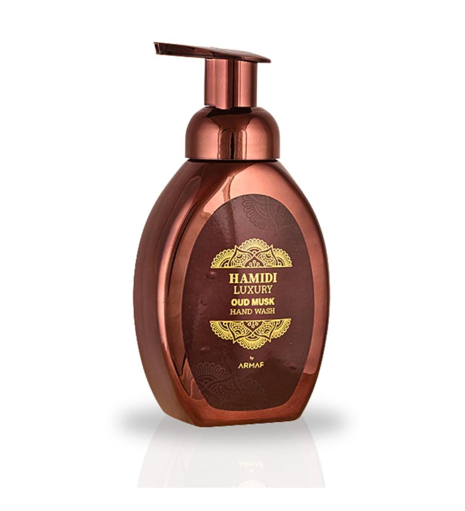 Hamidi Luxury Oud Musk Hand Wash 350ml (11.9 OZ) Indulge In A Premium Liquid Hand Soap With An Enticing Musk Scent Rejuvenates And Nourishes Your Skin Experience The Ultimate Moisturizing Hand Wash - Buy Online on GoSupps.com