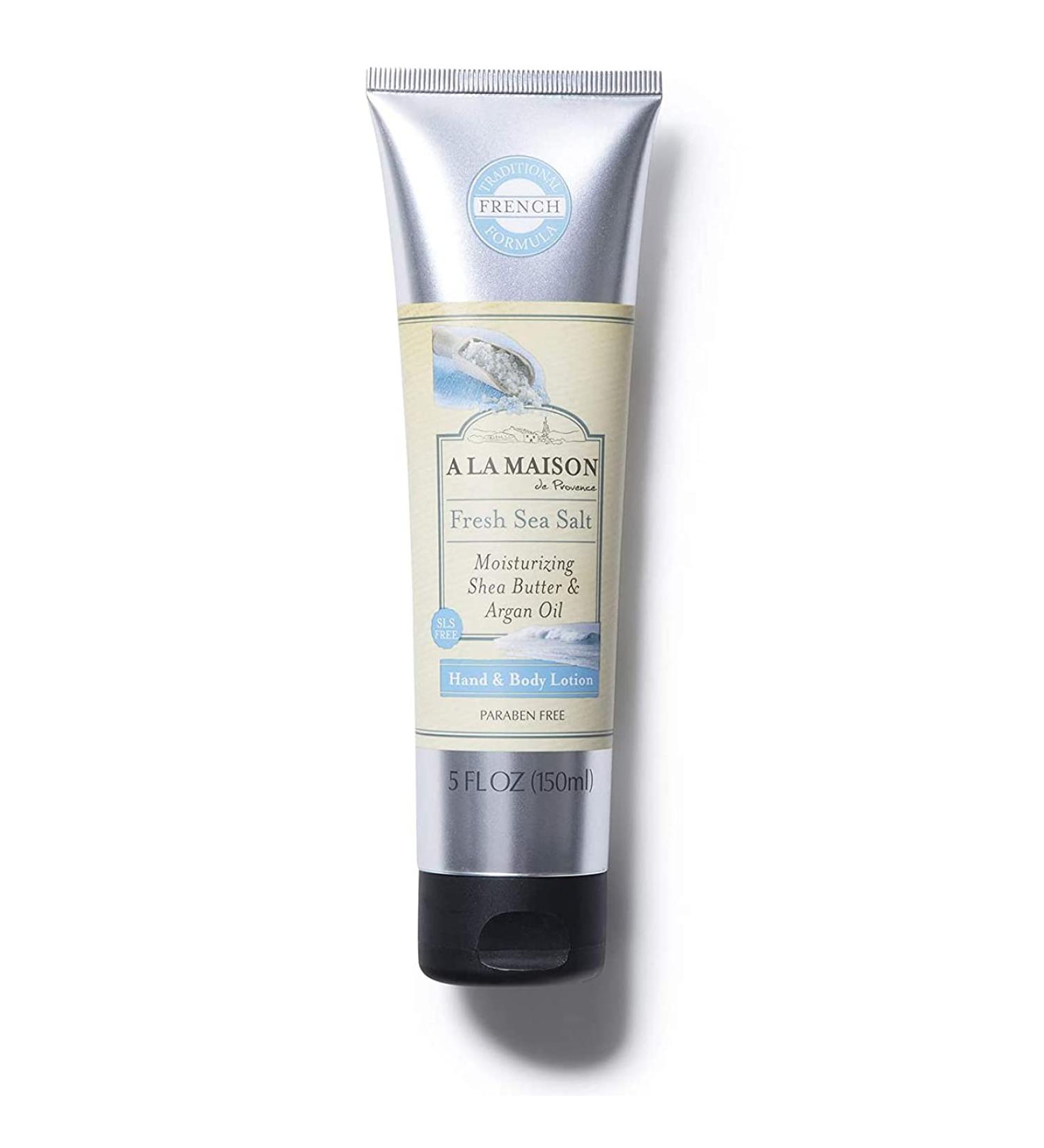 A La Maison De Provence Hand & Body Lotion | Natural Argan Oil & Shea Butter Moisturizer for Dry Skin | Paraben & Phthalate Free | Fresh Sea Salt Scent - 5 Oz - Buy Online on GoSupps.com