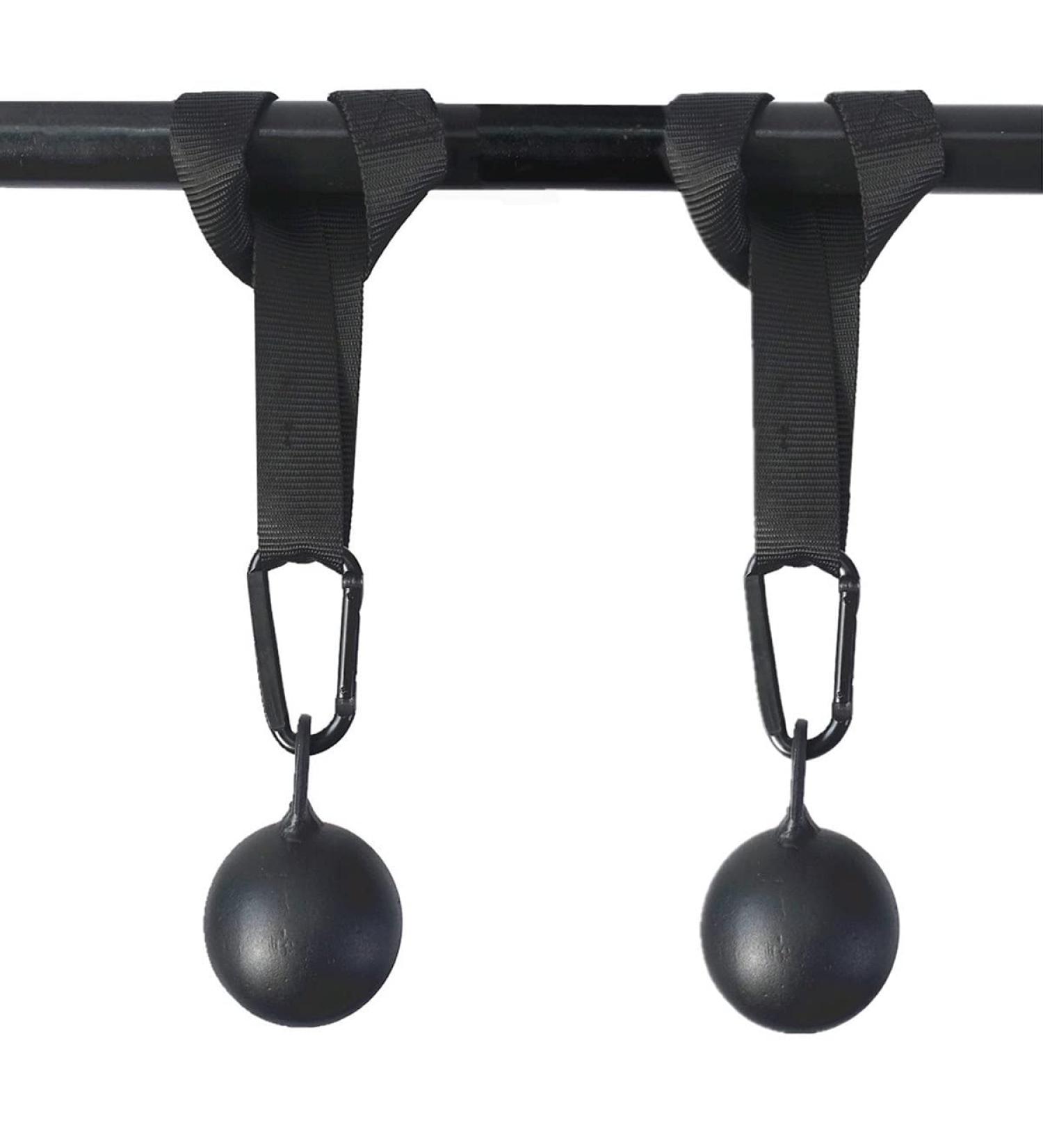 Mountain Pull Up Grips Set with Hanging Straps and Carabiner | Finger Strengthener for Forearm, Biceps, Ninja Warrior Training - Buy Online on GoSupps.com