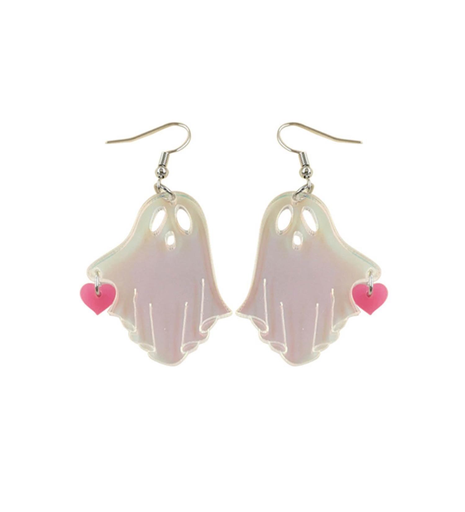 Feyley Acrylic Halloween Spectre Earrings | Rainbow Glow Party Jewelry for Women & Girls - Buy Online on GoSupps.com