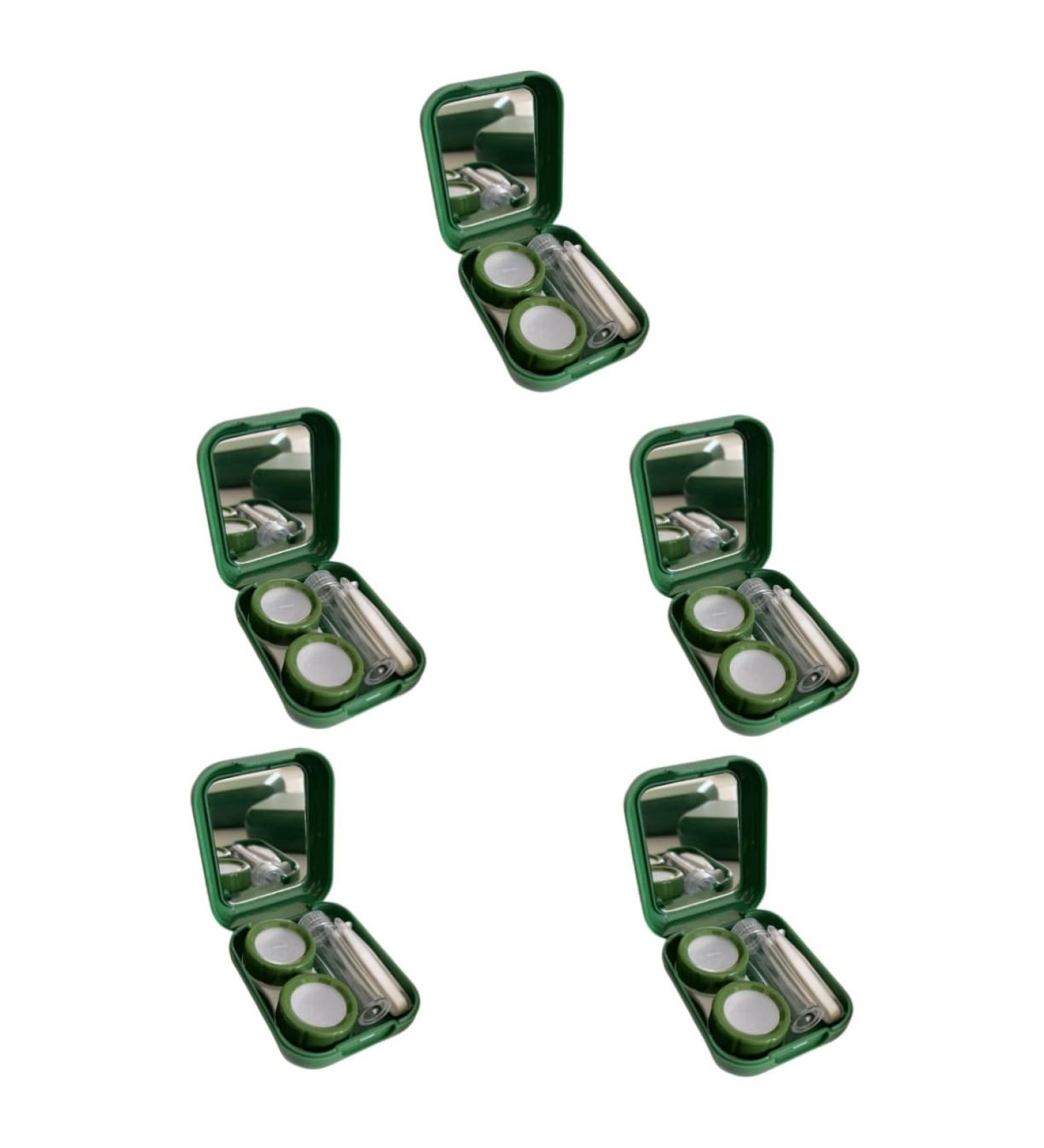 Buy Healvian Contact Lens Container | Portable Small Holder with Mirror | Travel-Friendly Lens Storage Case - Buy Online on GoSupps.com