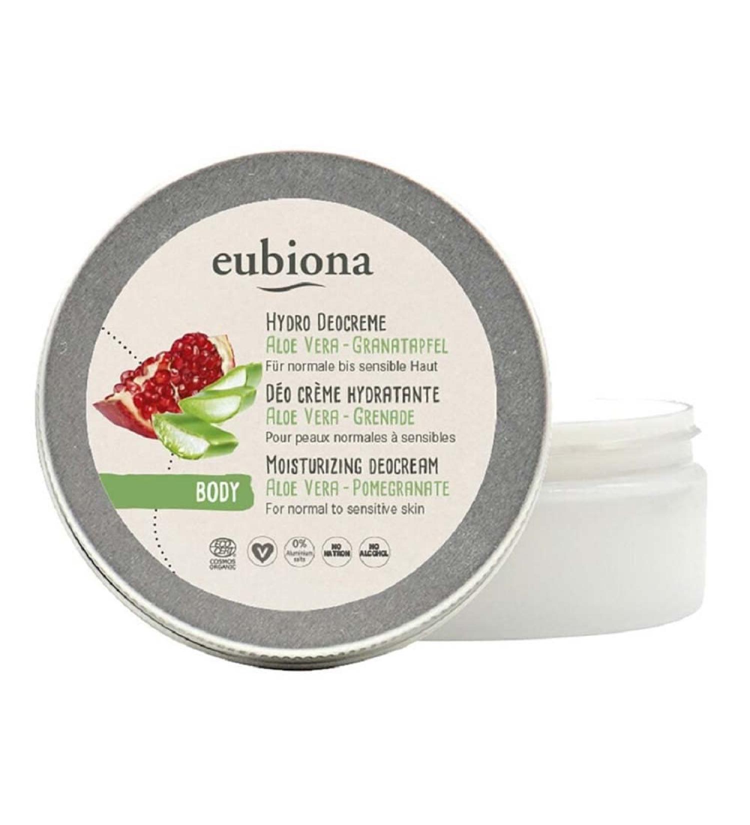 Eubiona Eubiona Hydro Deocreme - Aloe Vera - Grenade - 50 ml (lot of 3)