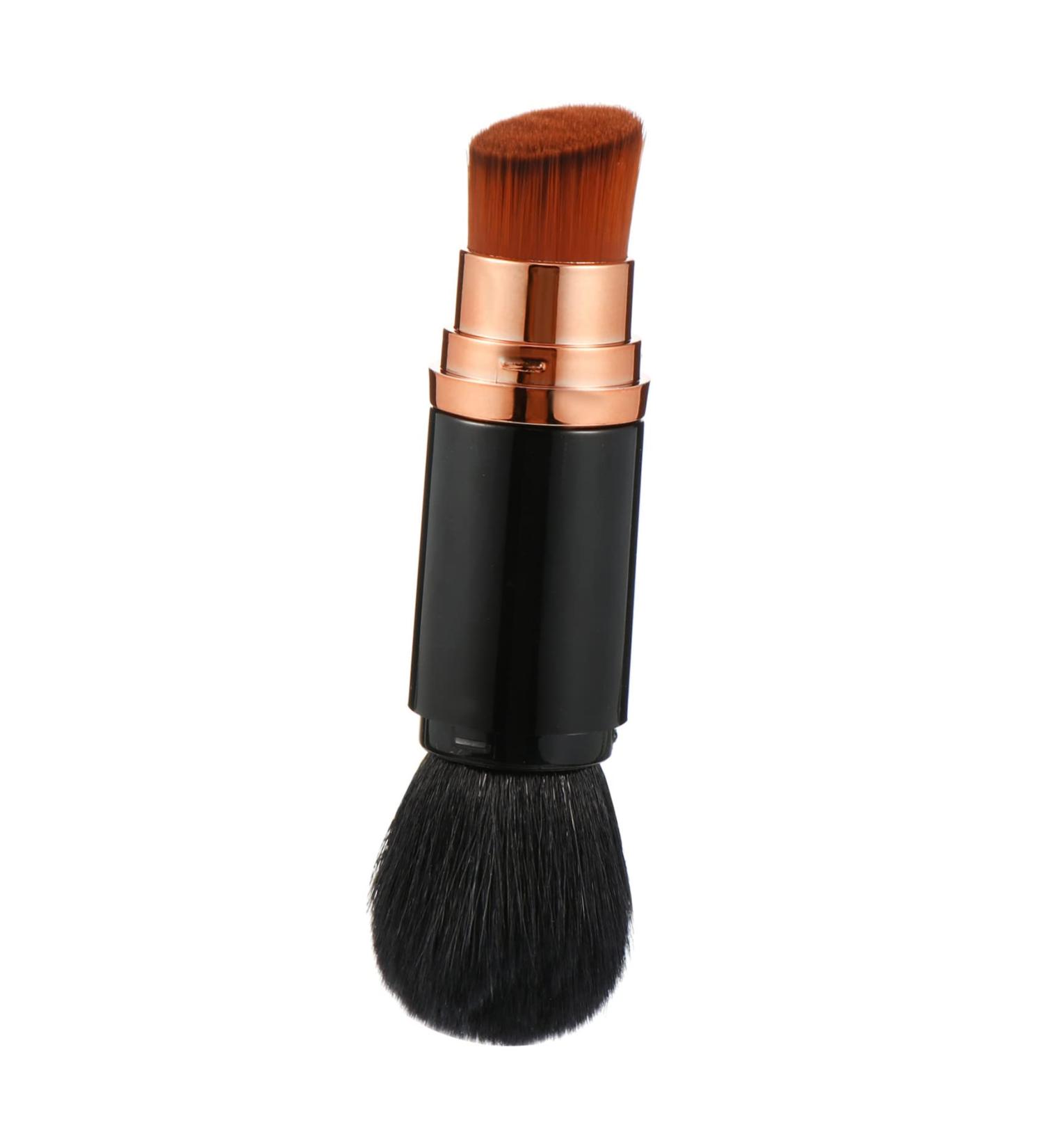 POPETPOP Telescopic Makeup Brush Makeup Telescopic Cosmetics Brush Concealer Brush Foundation Brush Double-head Makeup Brush Makup Tool Travel Multifunction Plastic Powder Brush 13.5x2.6cm Black - Buy Online on GoSupps.com