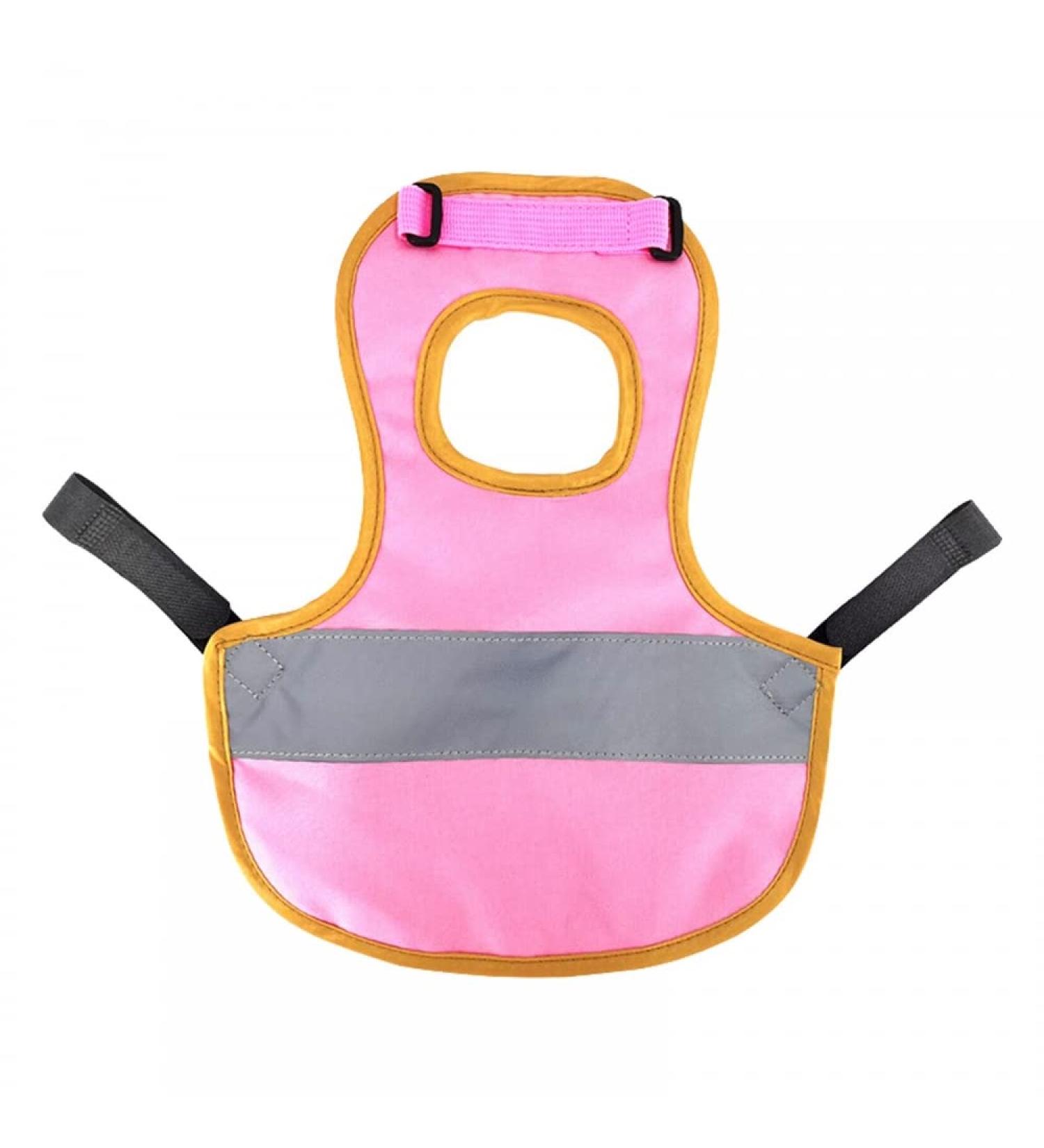 Buy Dongker Waterproof Chicken Vest - Reflective Saddle for Hens & Ducks | Adjustable Pet Safety Apparel in Pink - Buy Online on GoSupps.com