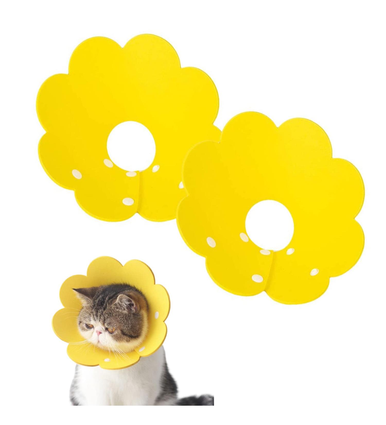 Adjustable Soft Protective Collar for Cats - 2 Pack | Pet Sponge Protection Collar - Ideal for Recovery & Comfort - Buy Online on GoSupps.com