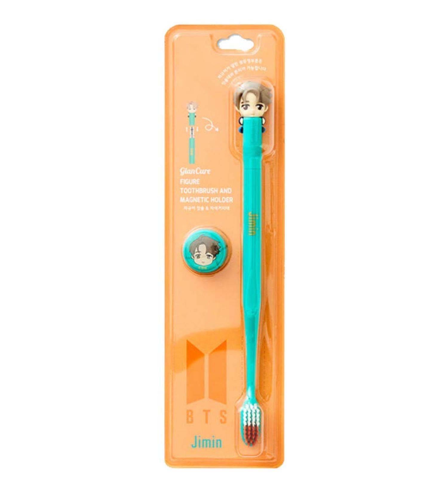BTS Jimin Character Figure Toothbrush with Magnetic Holder | Official K-Pop Idols Merchandise - Buy Online on GoSupps.com