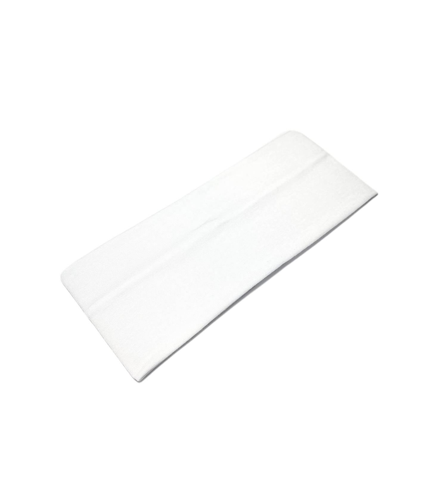 Soft Stretchy 9cm Wide Headband - White Unisex Gym Hair Band by Westend Choice - Buy Online on GoSupps.com