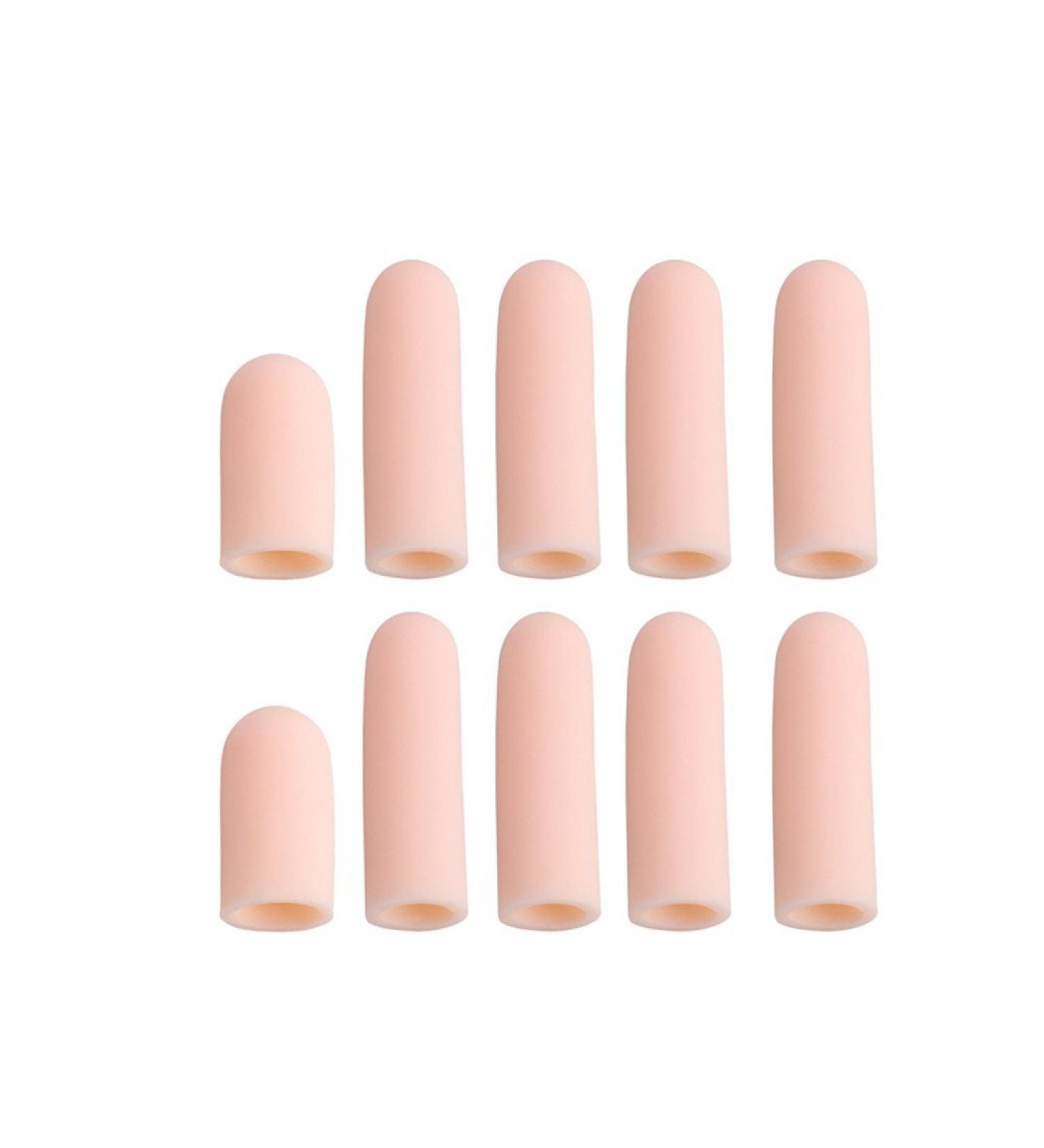 ULTNICE 10pcs Silicone Toe Tube Finger Sleeve Separators for Cracked Skin Corn & Blister Relief - International Shipping Available - Buy Online on GoSupps.com