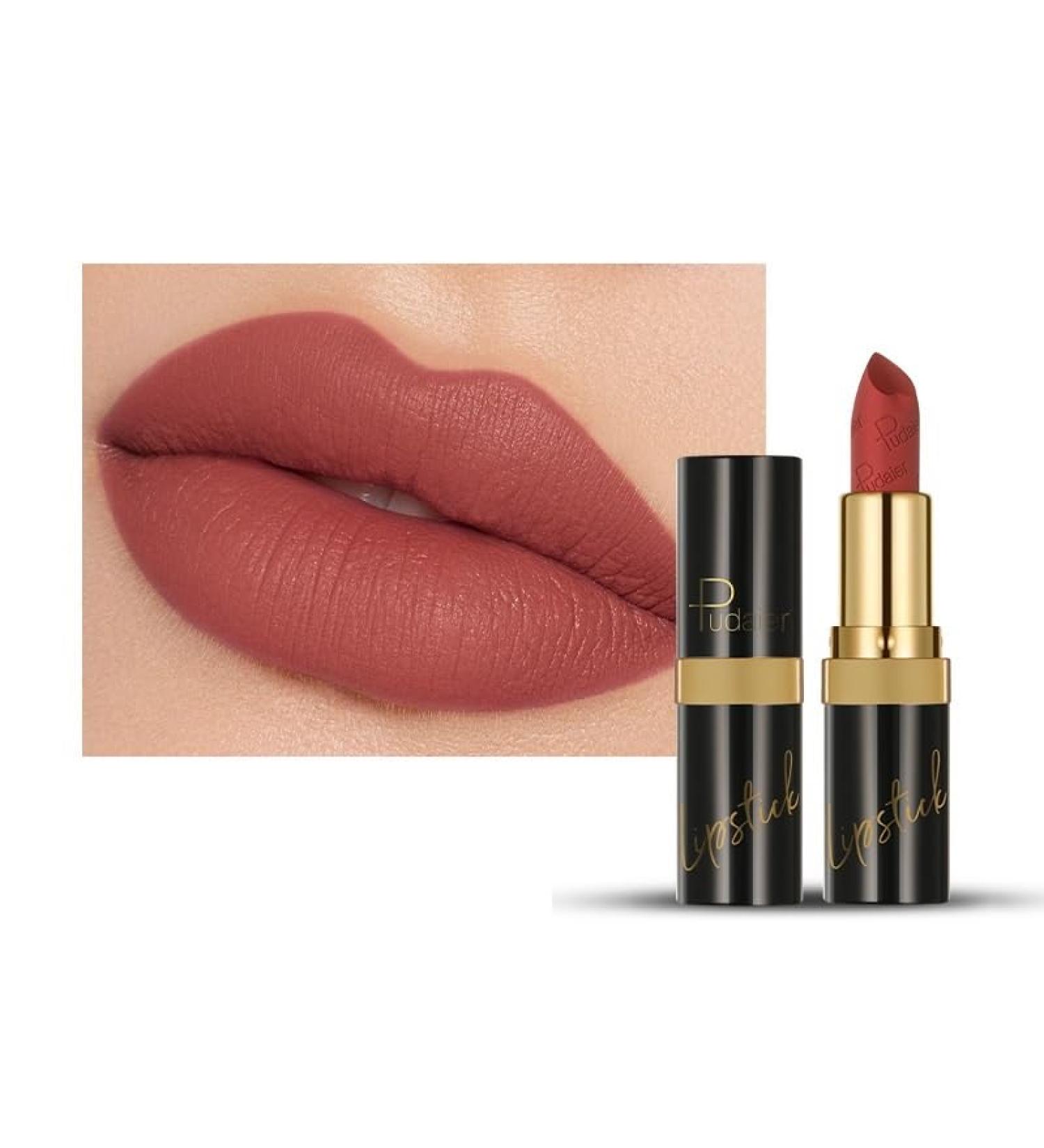 Shop Long-lasting Matte Lipstick - 10 Velvet Colors Non-stick Lip Glaze Color 09 | International Shipping Available - Buy Online on GoSupps.com