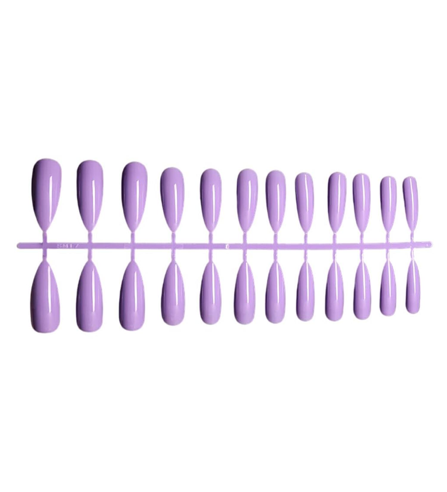 dijiusidy 1 Set False Nails Long Press Scratch-resistant Nail Tips Artificial Fingernails DIY Accessories for Women Girls Beginners SM171978 Purple - Buy Online on GoSupps.com