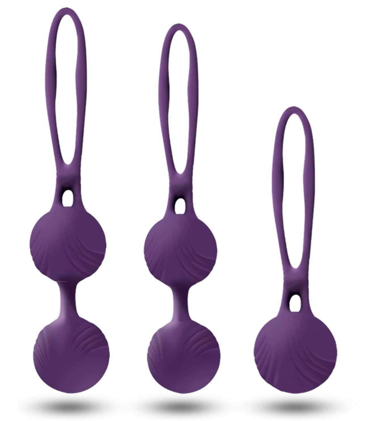 Deluxe Kegel Weighted Exercise Balls | Strengthen Pelvic Floor & Improve Bladder Control - International Shipping Available - Buy Online on GoSupps.com