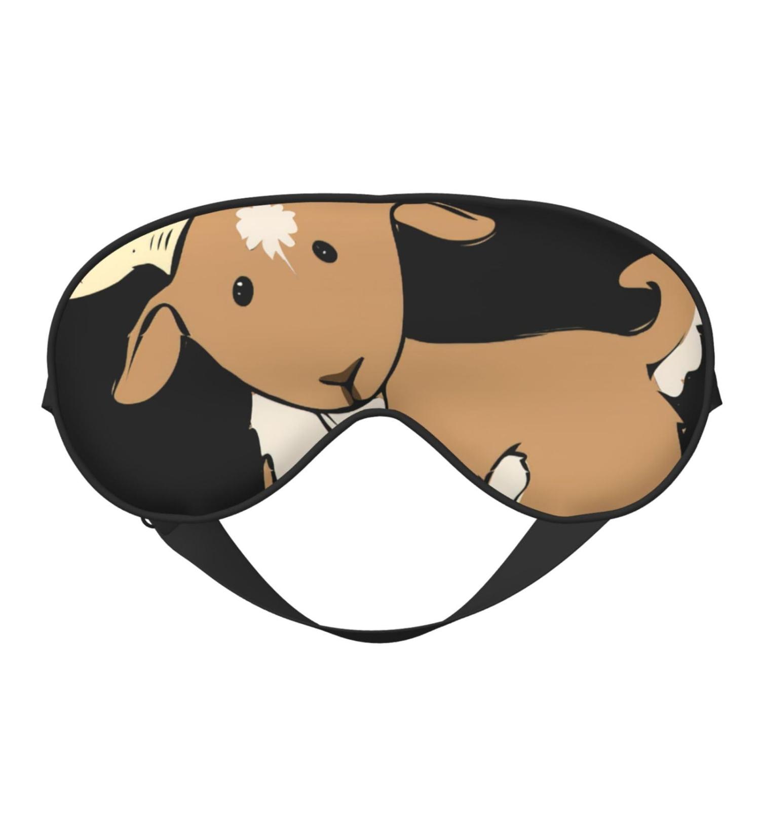 SSIMOO Brown Goat Soft Sleep Eye Mask - Breathable Eye Patch for Women | Ideal for Travel & Relaxation - Buy Online on GoSupps.com