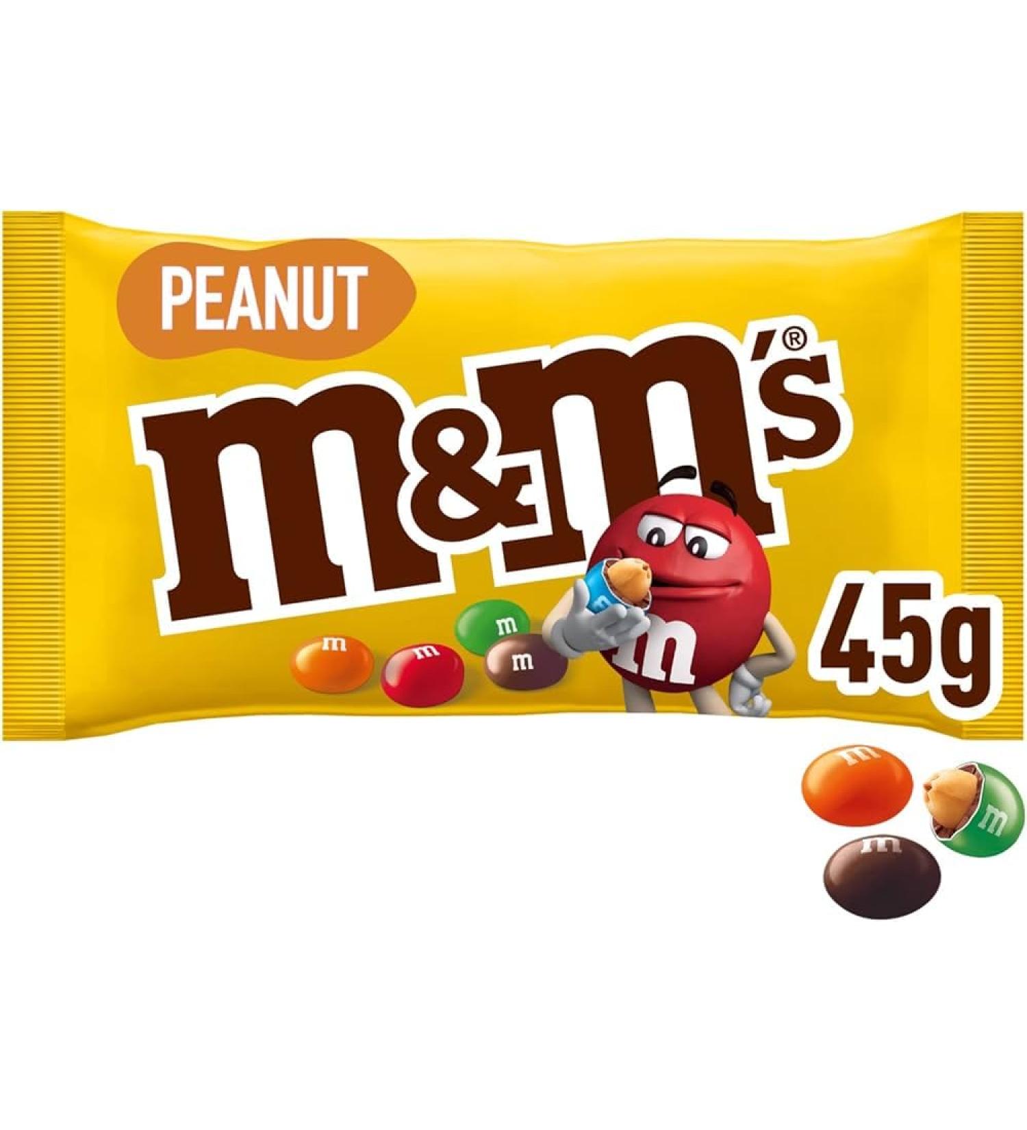 M&M's M&M'S Blister Packs of 12 Yellow Peanuts Chocolate Dragees Orange M & M'S 45 g