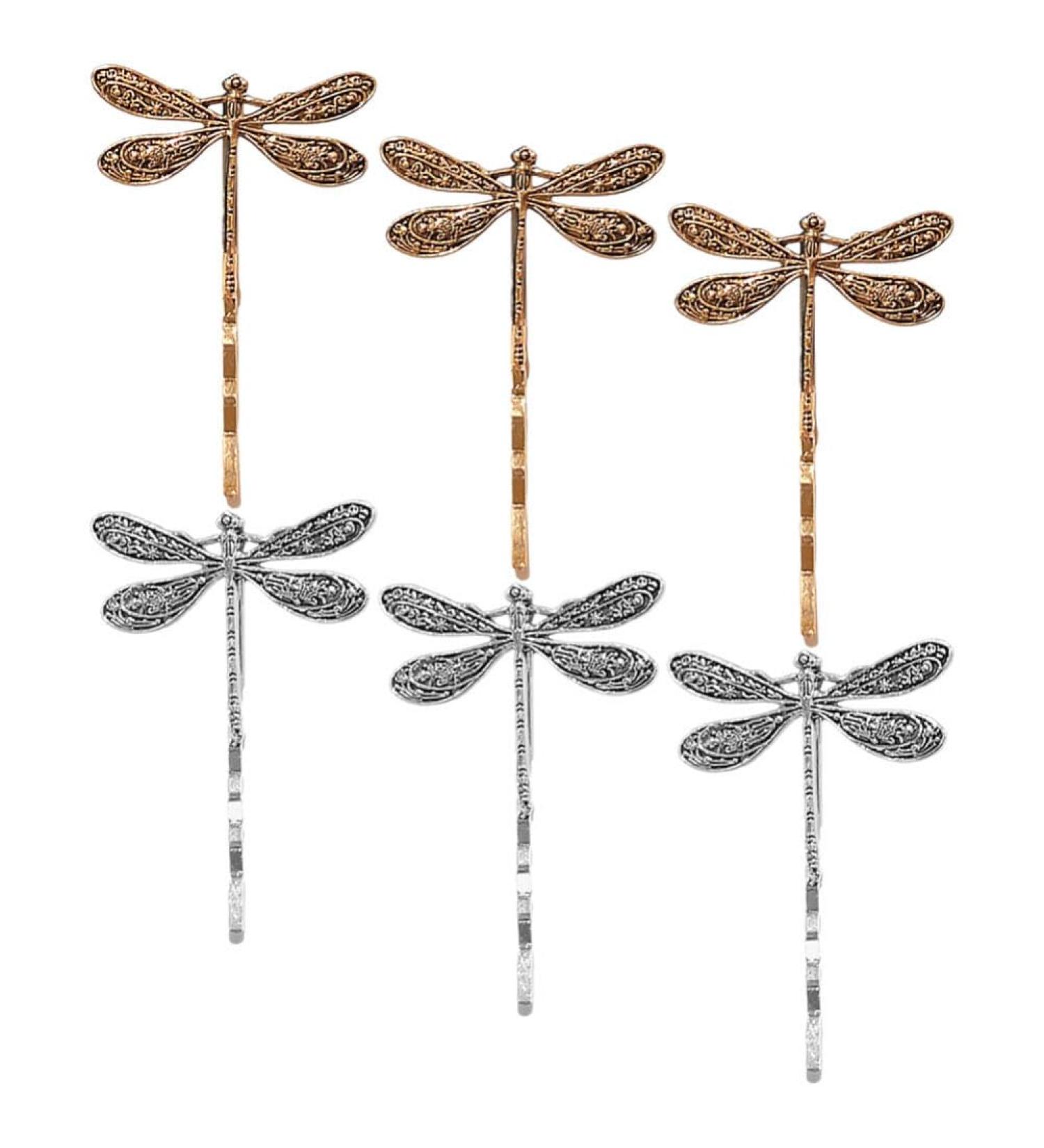 FRCOLOR 6 Pieces Vintage Dragonfly Hair Clips Dragonfly Hair Pins Dragonfly Hair Pins Side Clips Dragonfly Hair Clips For Women - Buy Online on GoSupps.com