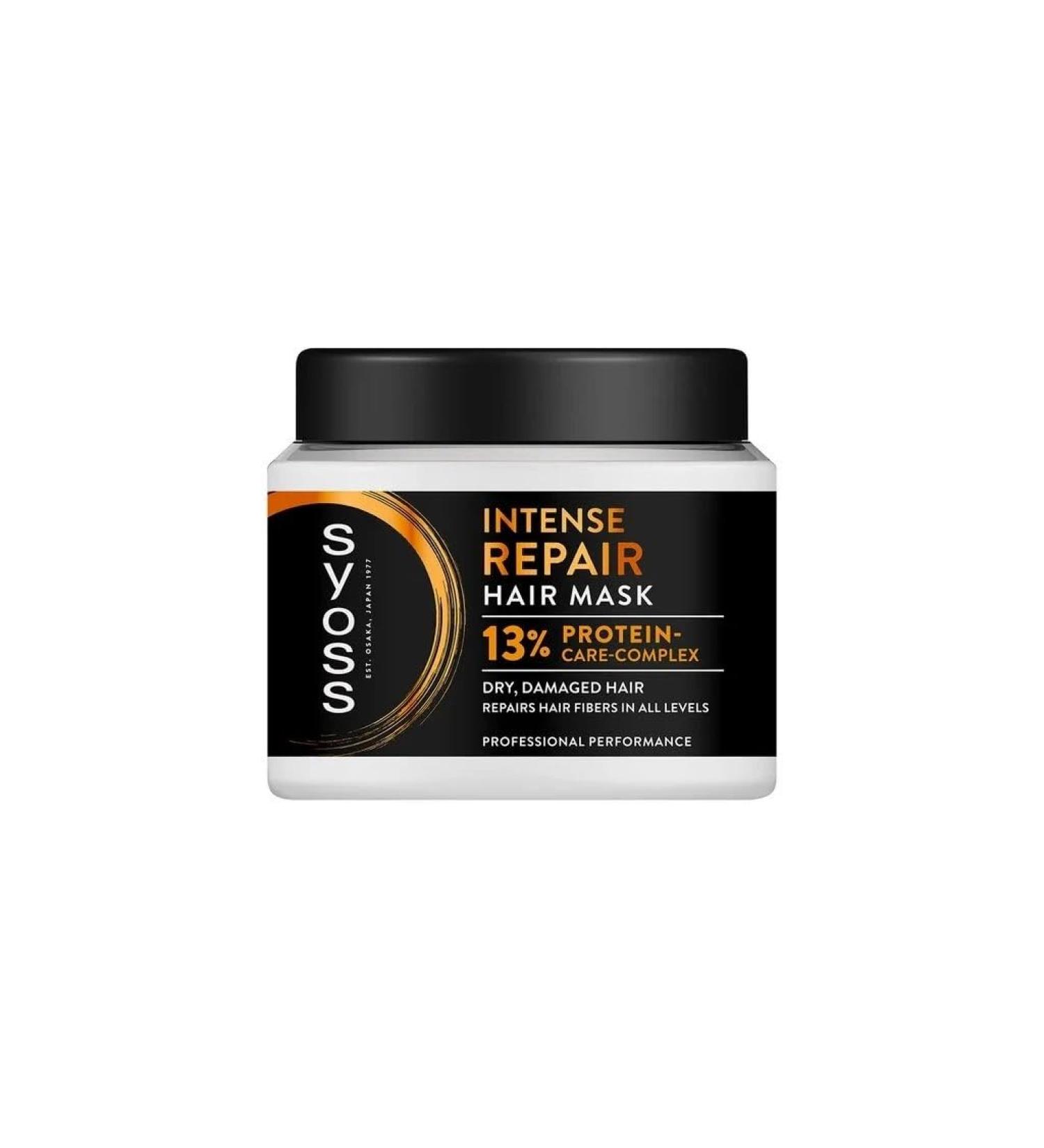 Syoss Intense Repair Hair Mask for Dry Damaged Hair Care-Complex Pack of 1 400 ml - Buy Online on GoSupps.com