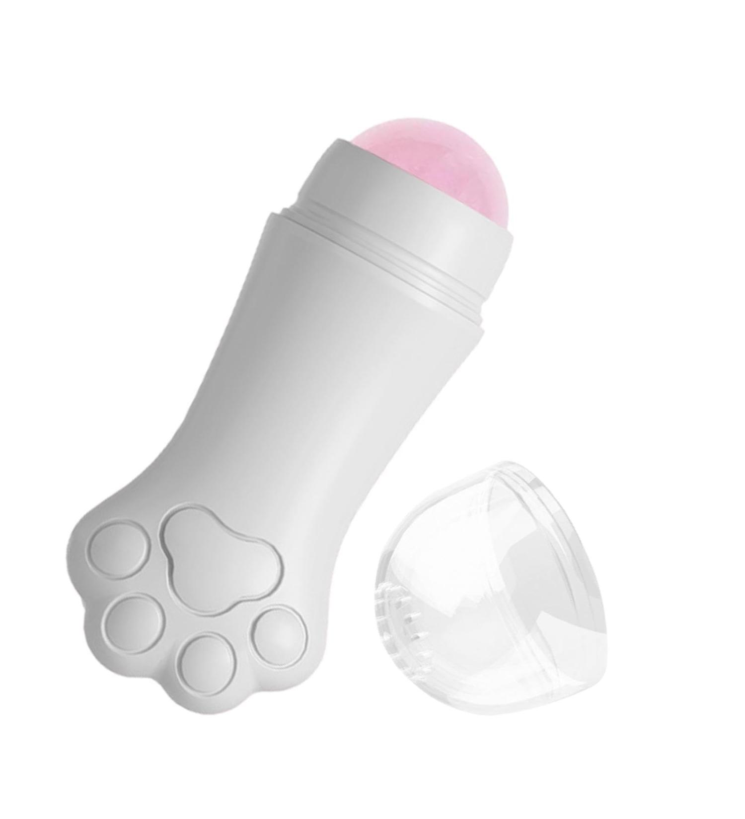Jade Face Roller Puffiness Reducing Roller Facial Roller Skincare Roller Cat Claw Facial Skin Massager Roller Jade Stone Skin Care Tool Relaxing Jade Roller for Skin White - Buy Online on GoSupps.com
