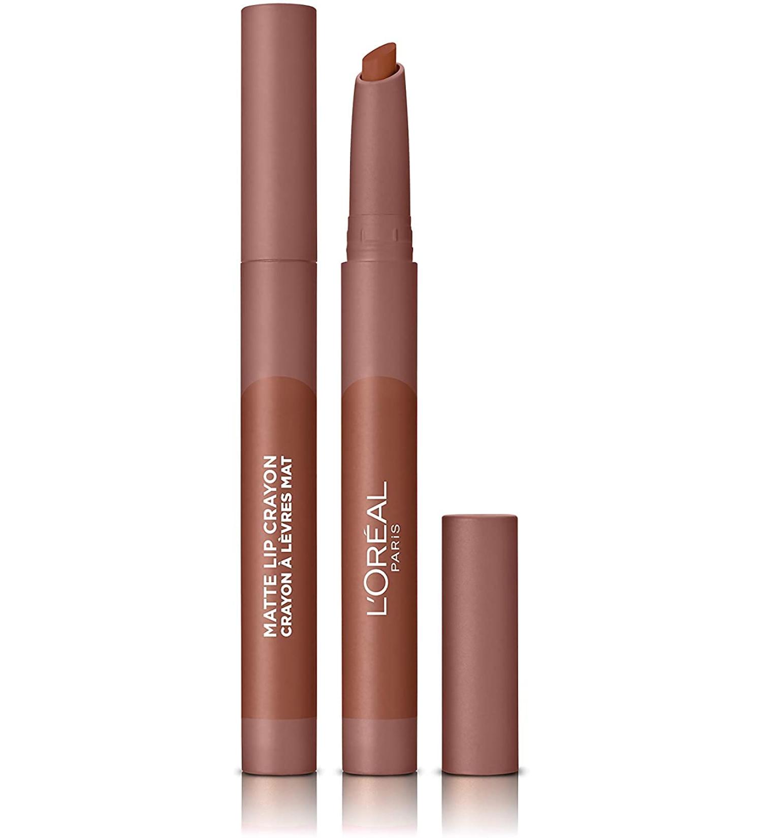L'Oreal Paris Infallible Very Matte Lip Crayon Lipstick Smudge Proof Nude Lipstick 104 Tres Sweet 1 kg 104 Tres Sweet 1 count (Pack of 1) - Buy Online on GoSupps.com