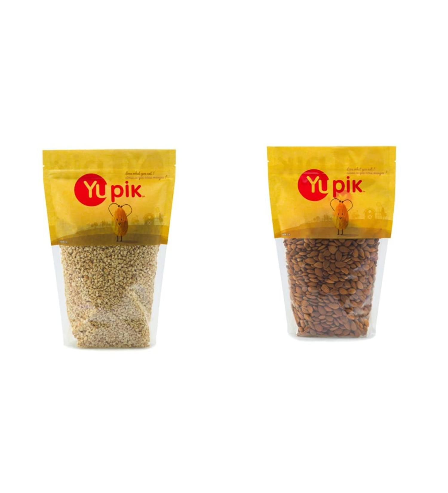 Yupik Raw Cashew Pieces Chopped Unsalted Nuts 1Kg & Almonds 34/36 Small Nuts 1Kg Raw Cashew Pieces + Almonds 1 kg (Pack of 1) - Buy Online on GoSupps.com