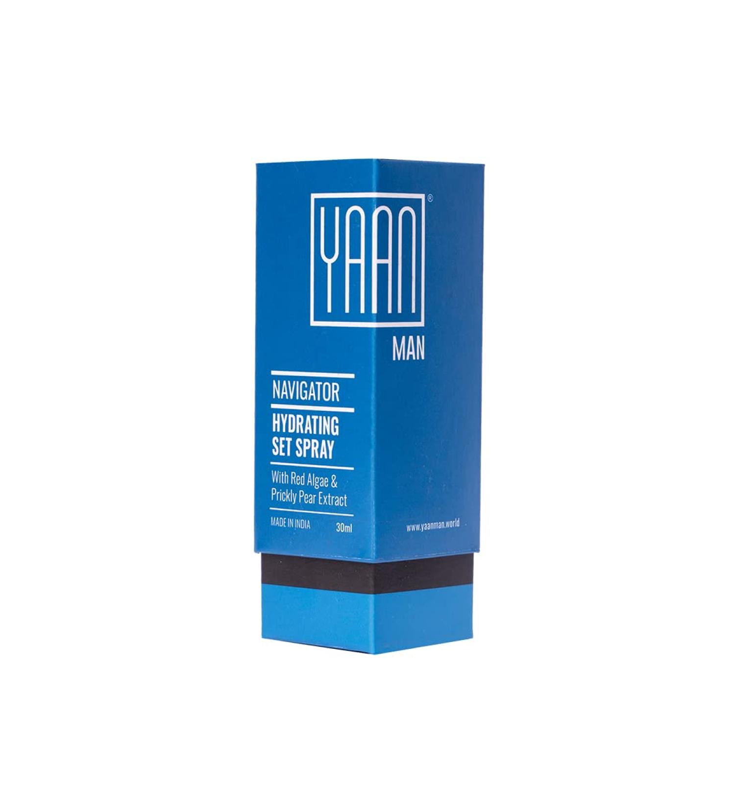 YAAN MAN Hydrating Set Spray with Red Algae and Prickly Pear Extract Gives Clear and firm Complexion Long Lasting Make-up Fixer | Natural Finish | Alcohol Free 30 ml - Buy Online on GoSupps.com