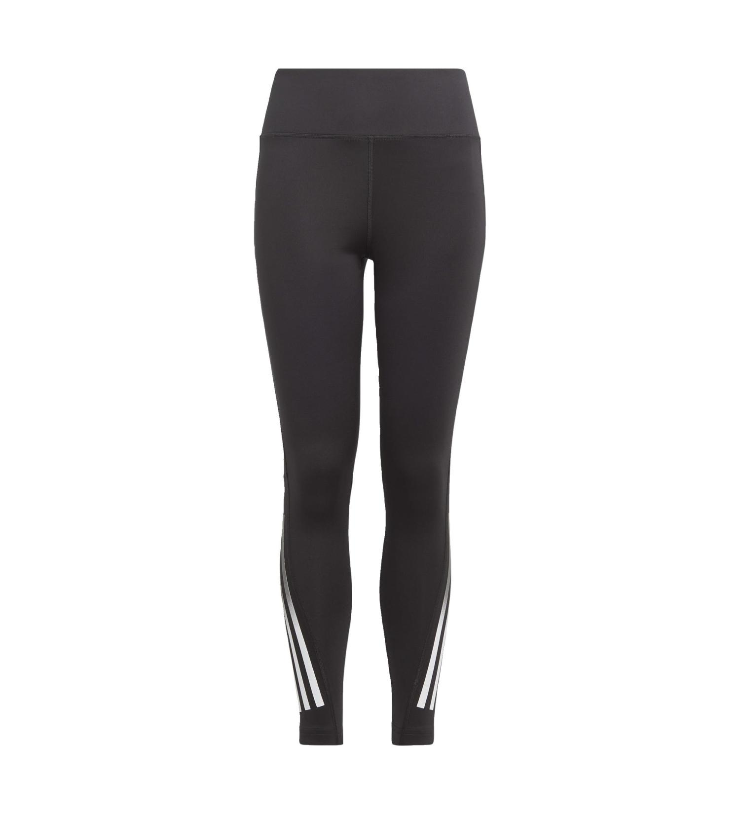 Buy Adidas Girls Aeroready 3-Stripes High-Rise 7/8 Leggings | Black/Grey Four/White - International Shipping Available - Buy Online on GoSupps.com