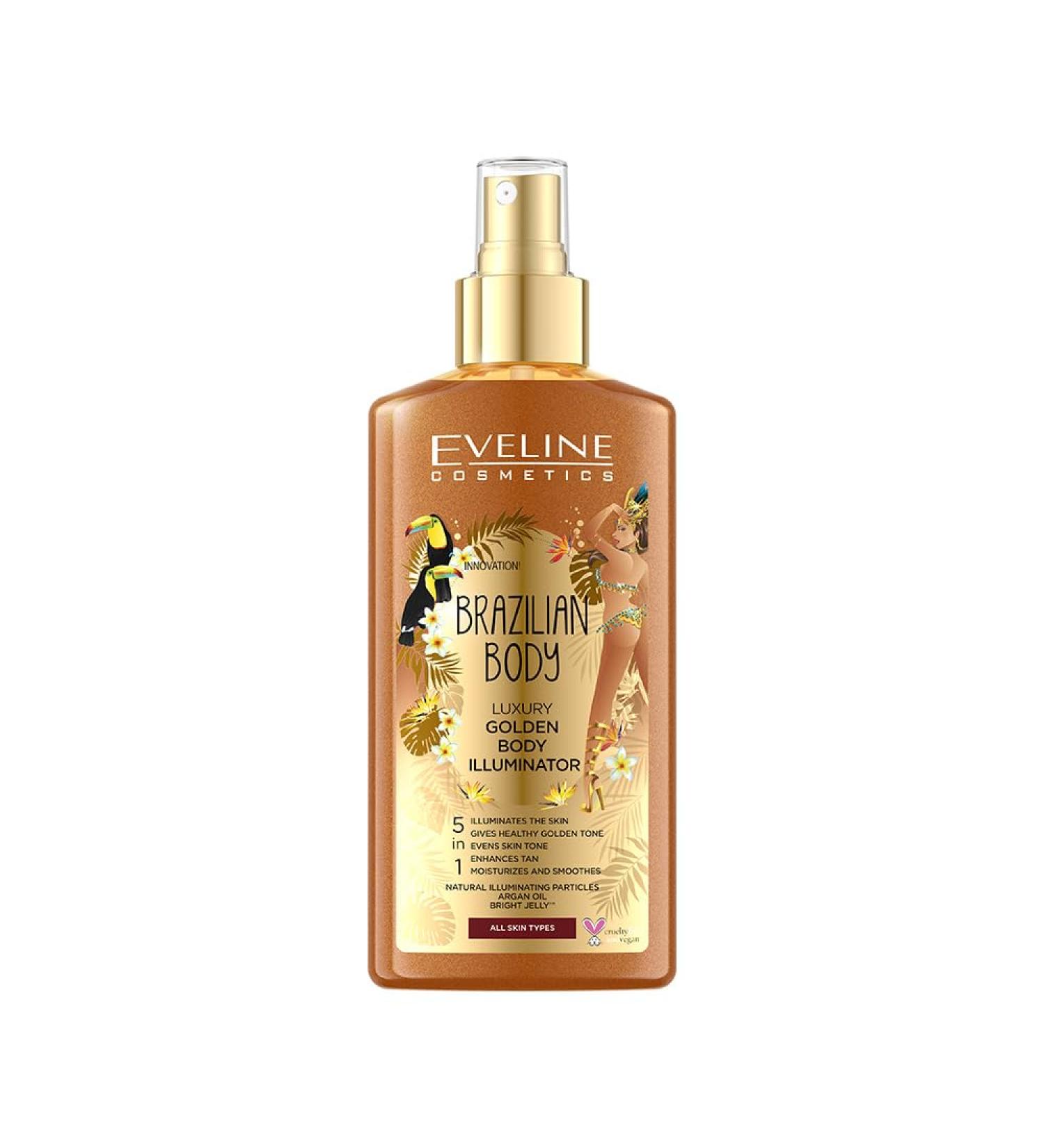 Eveline Brazilian Luxury Golden Body Iluminator 5.07 fl oz - Buy Online on GoSupps.com