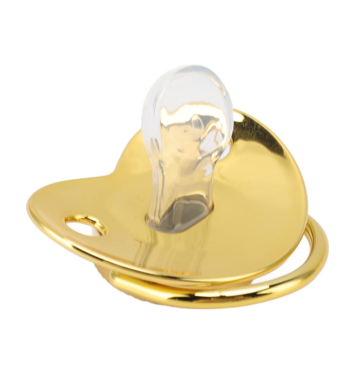 Bling Baby Pacifier - Anti-Static Gold Pacifier for Newborns & Toddlers (6-18 Months) - Perfect for Outdoor Use | Shop Now! - Buy Online on GoSupps.com
