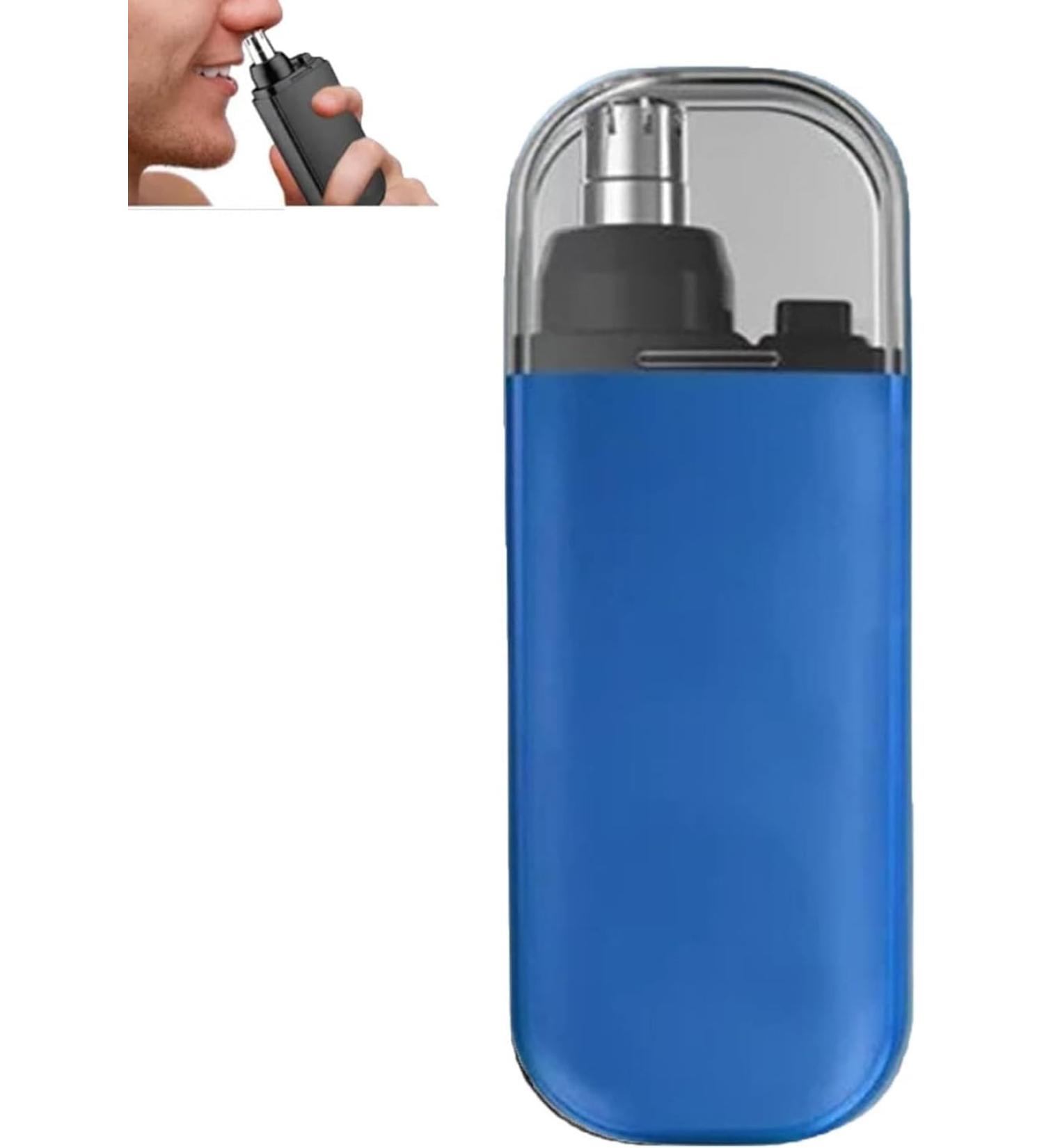 Portable Nose Hair Trimmer for Men - Rechargeable 360 Capture | Blue Color - Buy Online on GoSupps.com