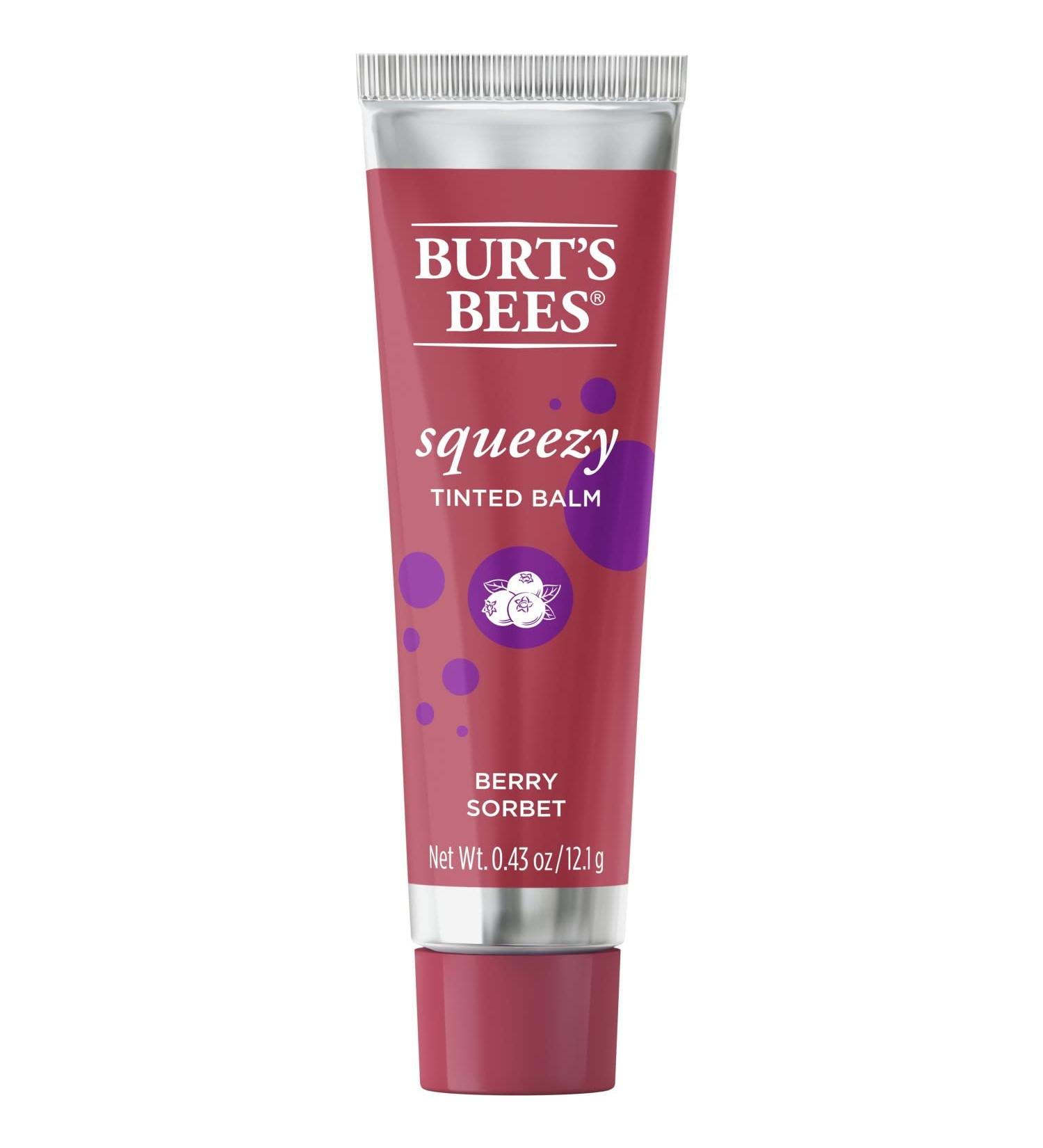 Buy Burt's Bees 100% Natural Squeezy Tinted Lip Balm - Berry Sorbet 0.43 Oz | International Shipping Available - Buy Online on GoSupps.com