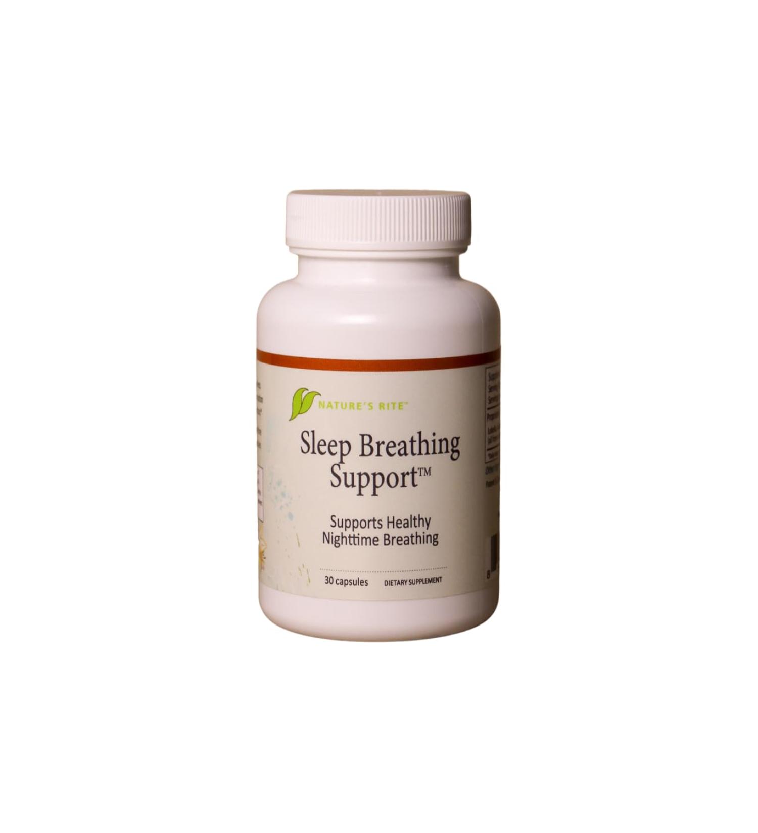 Nature's Rite Sleep Breathing Support - Natural Assistance for Better Sleep Improve Breathing Pattern 30 Capsules All-Natural Herbal Ingredients Made in USA - Buy Online on GoSupps.com